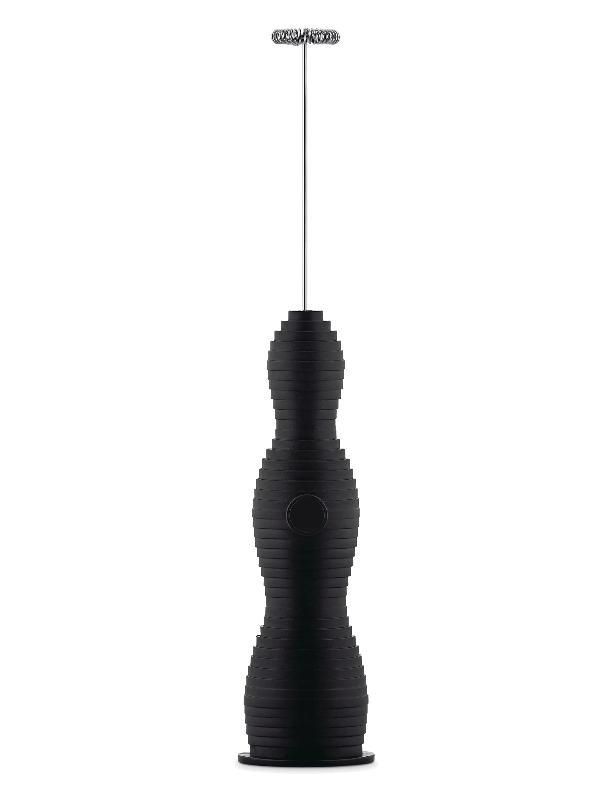 Alessi Milk frother in thermoplastic, black Whisk in steel and rechargeable battery - Milchschäumer - BLACK / black