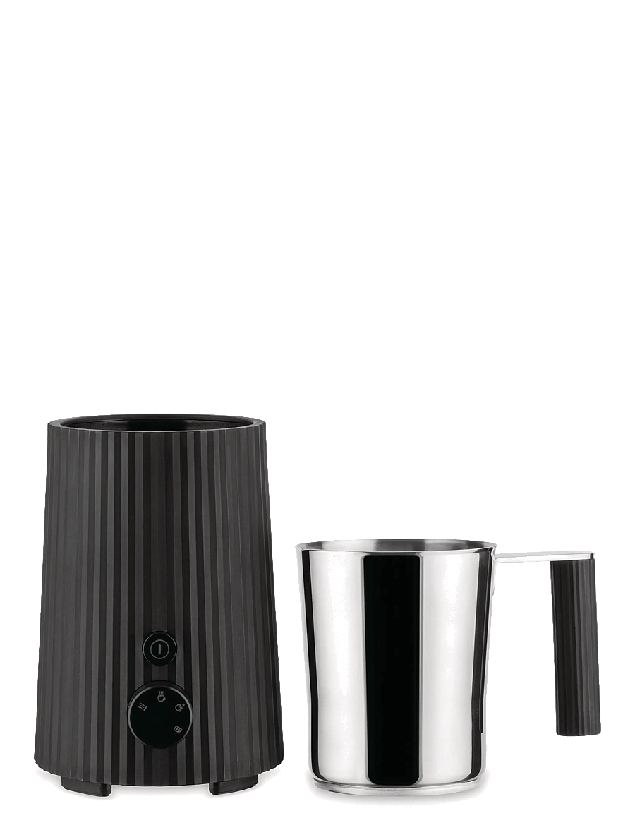 Alessi - Multifunctional induction milk frother in thermoplastic, black Jug in 18/10 Eu plug 600 W - piimavahustajad - black - 1
