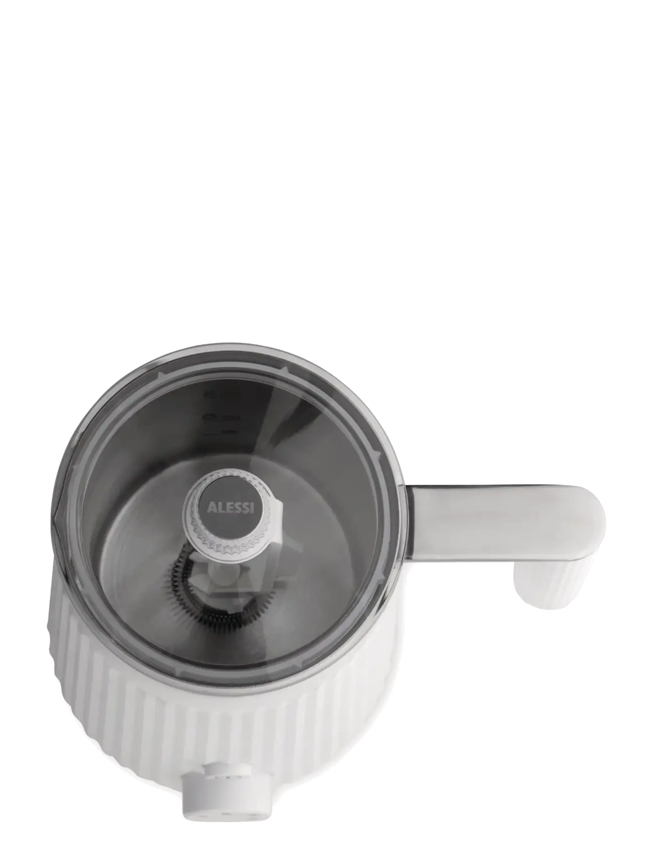 Alessi - Multifunctional induction milk frother in thermoplastic, white Jug in 18/10 Eu plug 600 W - piimavahustajad - white - 3