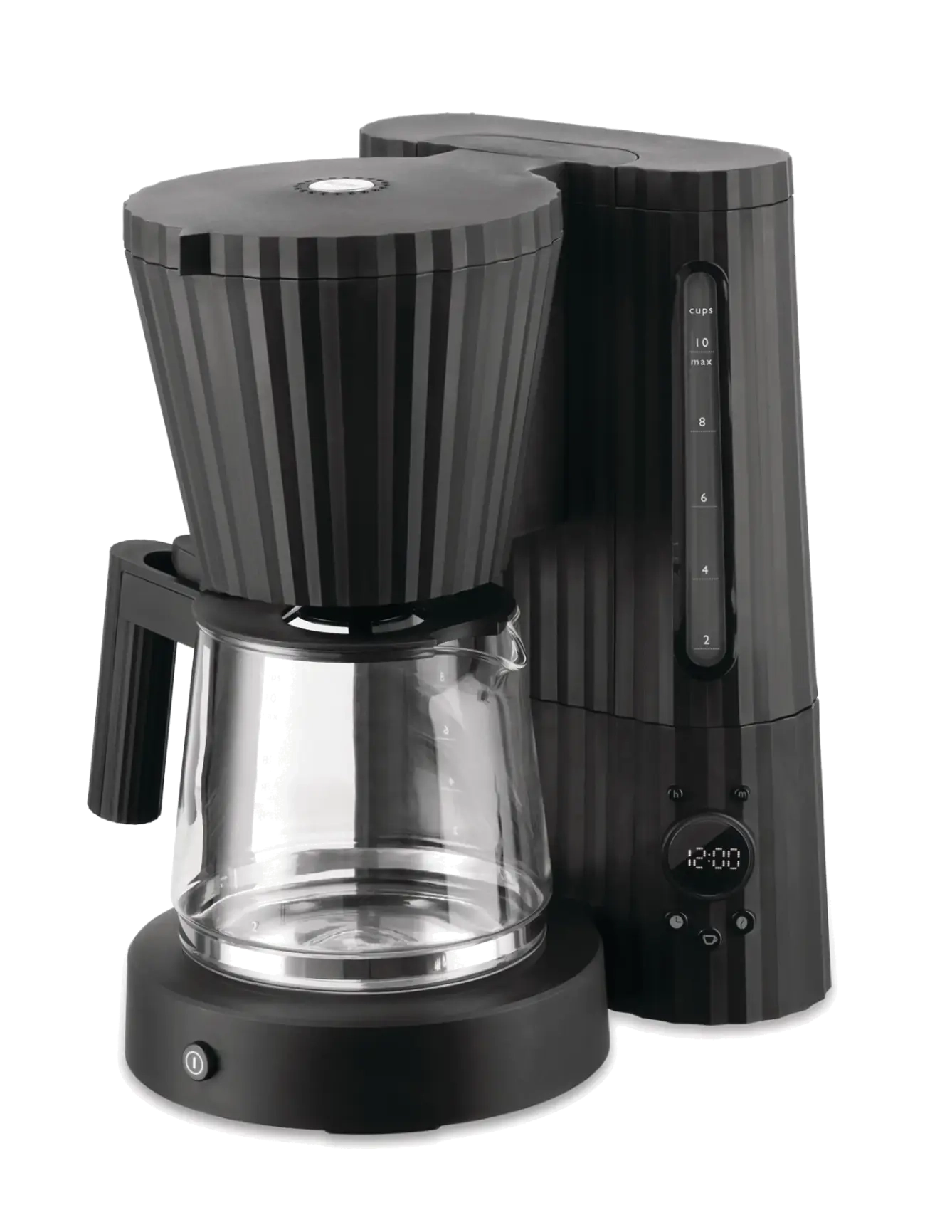 Alessi Drip coffee maker in thermoplastic, black European plug 1100W 220-240V, 50-60Hz - Köök - BLACK / black