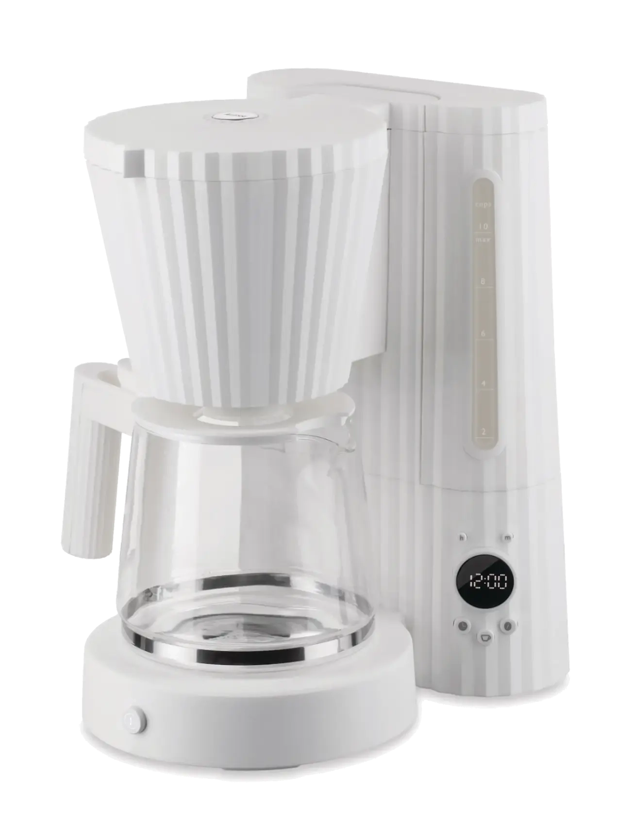 Alessi Drip coffee maker in thermoplastic, white European plug 1100W 220-240V, 50-60Hz - Köök - WHITE / white
