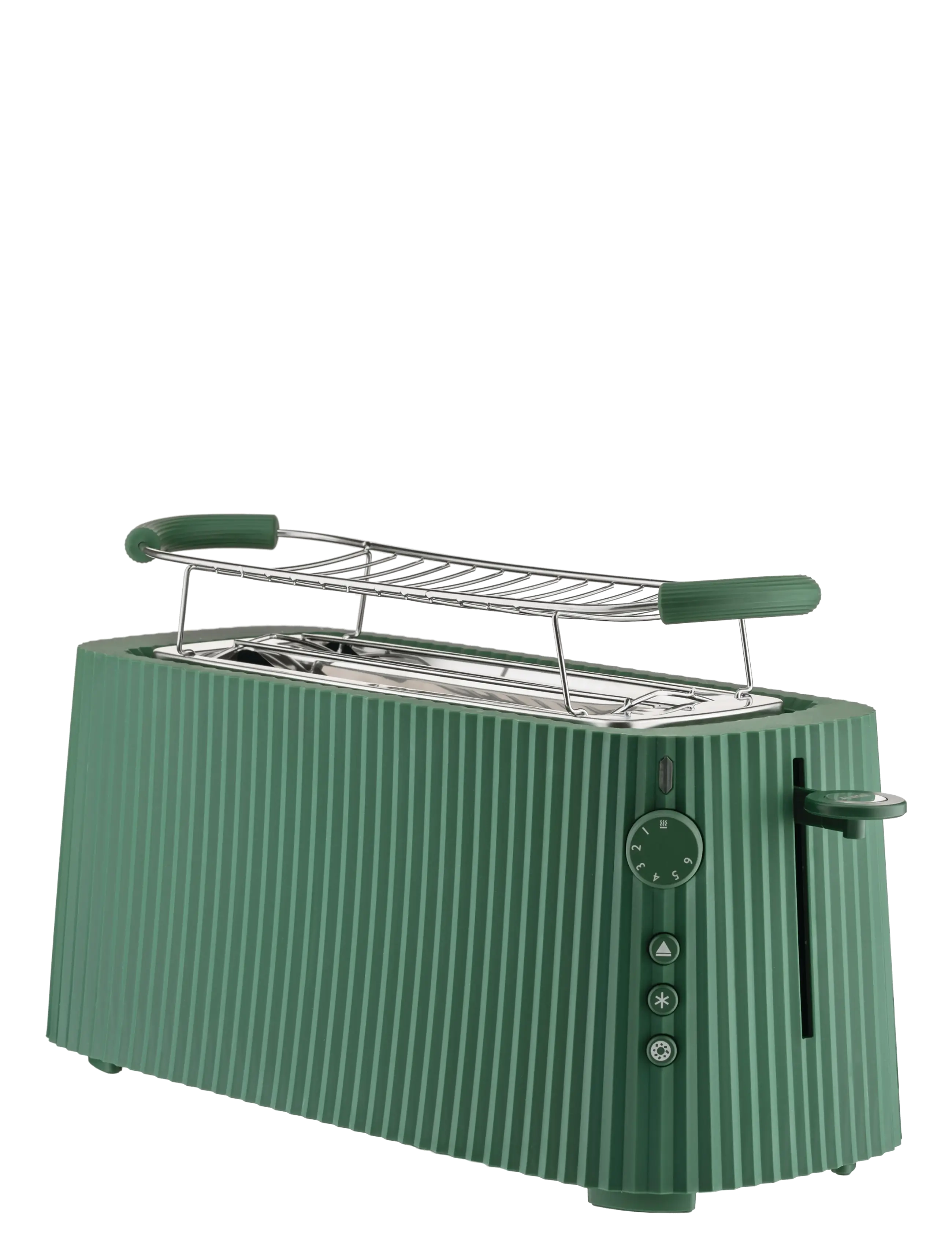Alessi Long double wide griddle in thermoplastic, green Brioche warmer European plug 1700W - Köök - GREEN / green