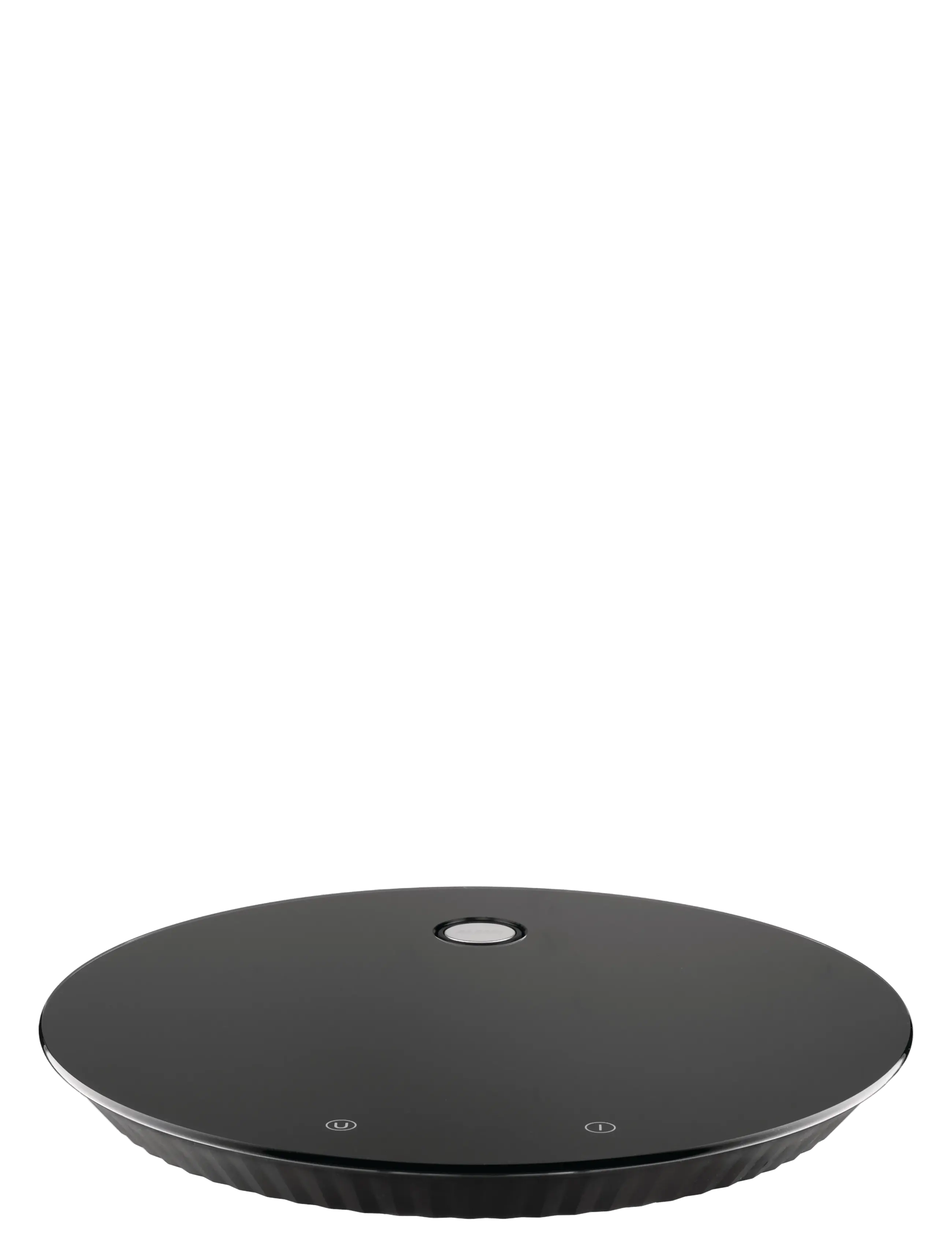 Alessi Digital Kitchen Scale In Thermoplastic Resin And Tempered Glass, Black Rechargeable Battery, D27.5 cm, Appliances, Schwarz - Scales, Homeware