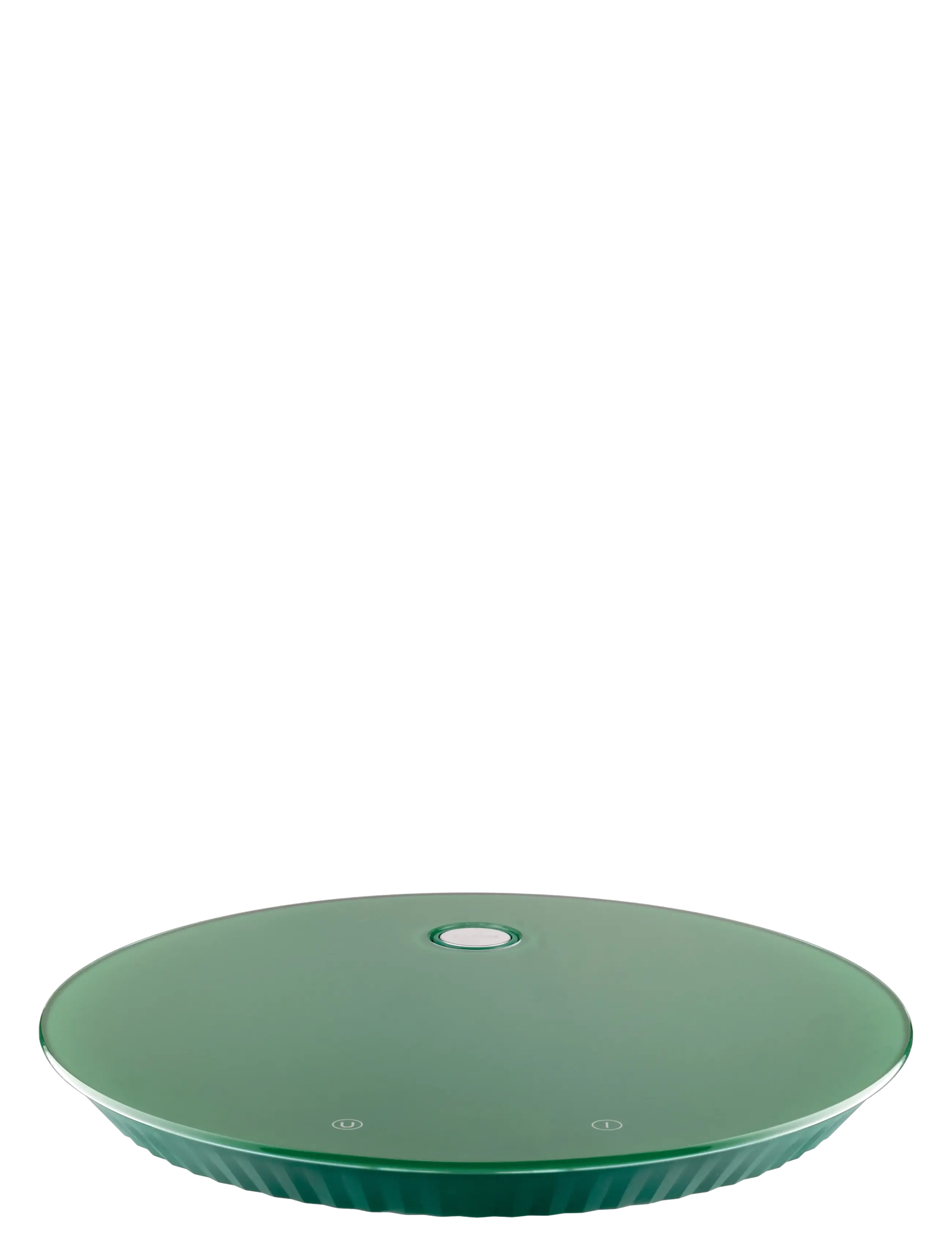 Alessi Digital Kitchen Scale In Thermoplastic Resin And Tempered Glass, Green Rechargeable Battery, D27.5 cm, Appliances, Grün - Scales, Homeware