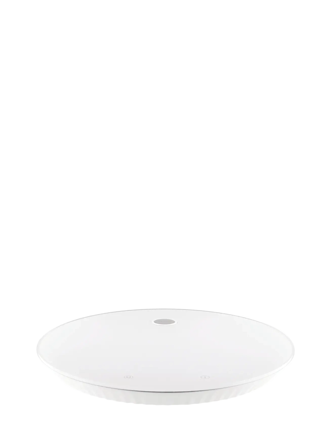 Alessi Digital kitchen scale in thermoplastic resin and tempered glass. white Rechargeable battery - Vis alt - WHITE / white