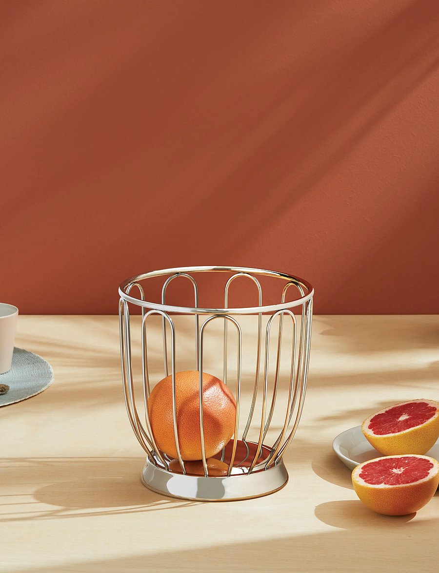 Alessi - Citrus basket i 18/10 rostfri spegel polerad - leivakastid ja -korvid - steel - 3