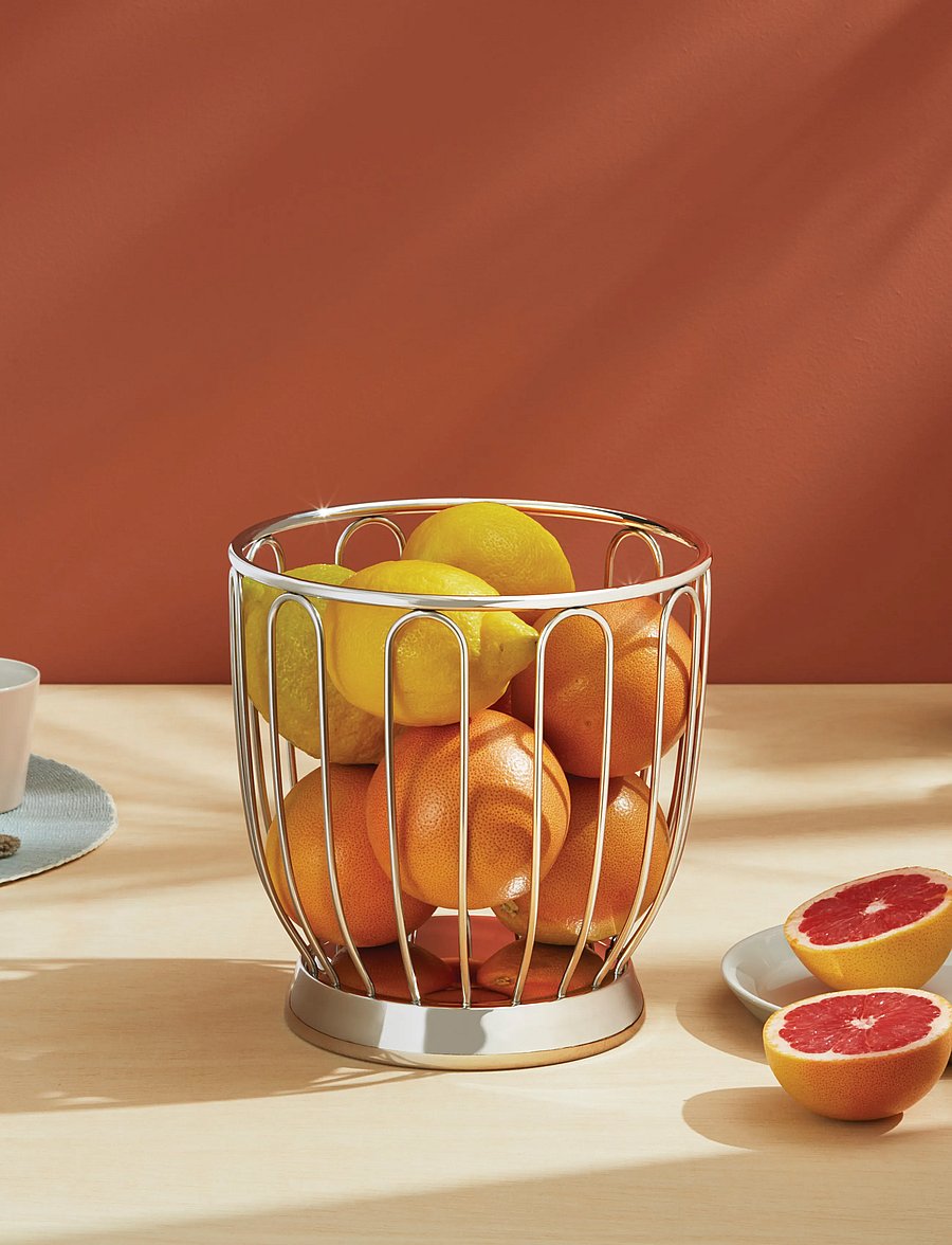 Alessi - Citrus basket i 18/10 rostfri spegel polerad - leivakastid ja -korvid - steel - 4