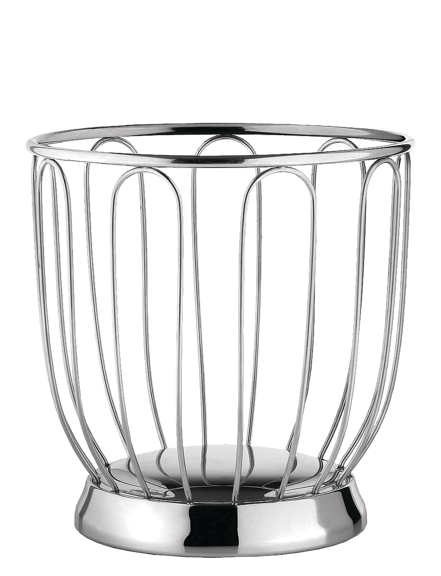 Alessi - rus basket in 18/10 stainless steel mirror polished - puuviljakausid - steel - 1