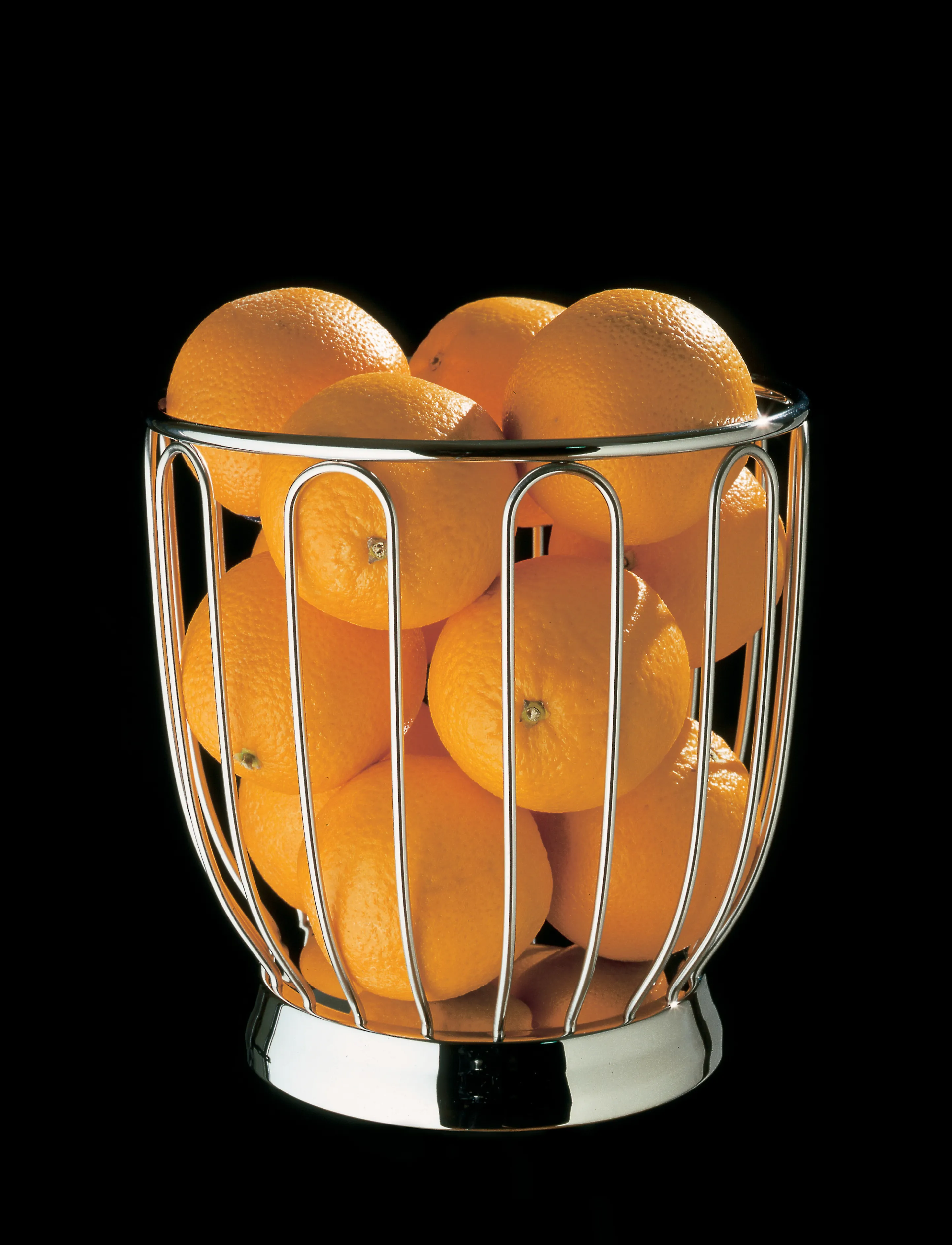 Alessi Rus Basket In 18/10 Stainless Steel Mirror Polished, D22 cm, Bowls & Serving Dishes, Silber - Fruit Bowls, Homeware