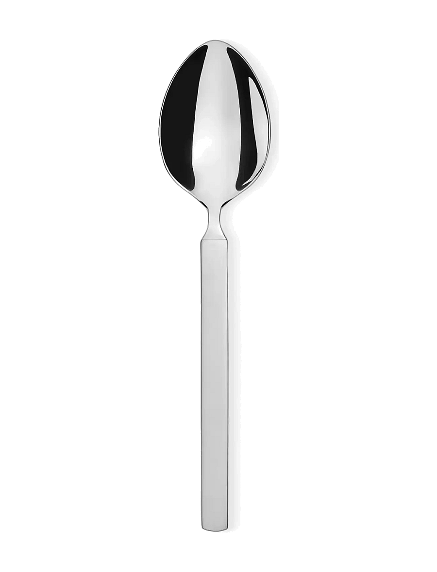 Alessi - Serving spoon i 18/10 mirror-polished stainless steel med matt handtag - serveerimislusikad - steel - 1