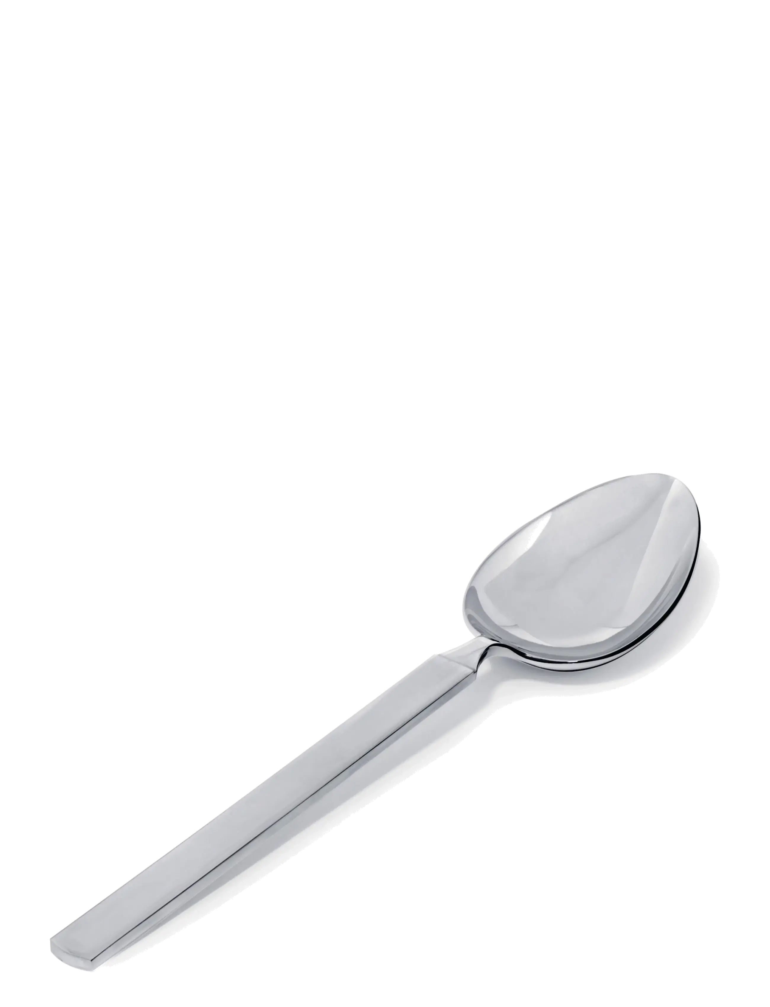 Alessi - Serving spoon i 18/10 mirror-polished stainless steel med matt handtag - servierlöffel - steel - 2