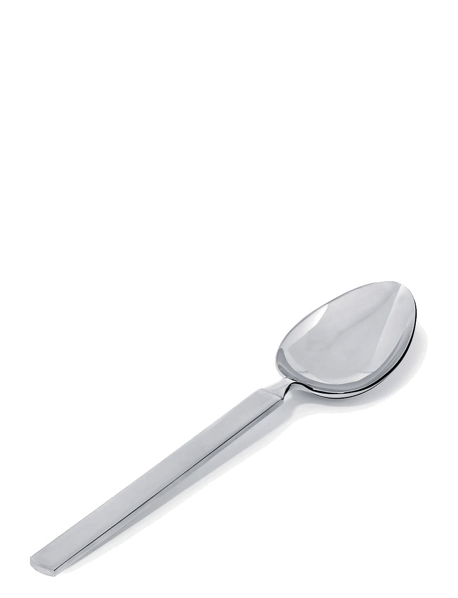 Alessi - Serving spoon i 18/10 mirror-polished stainless steel med matt handtag - serveerimislusikad - steel - 2