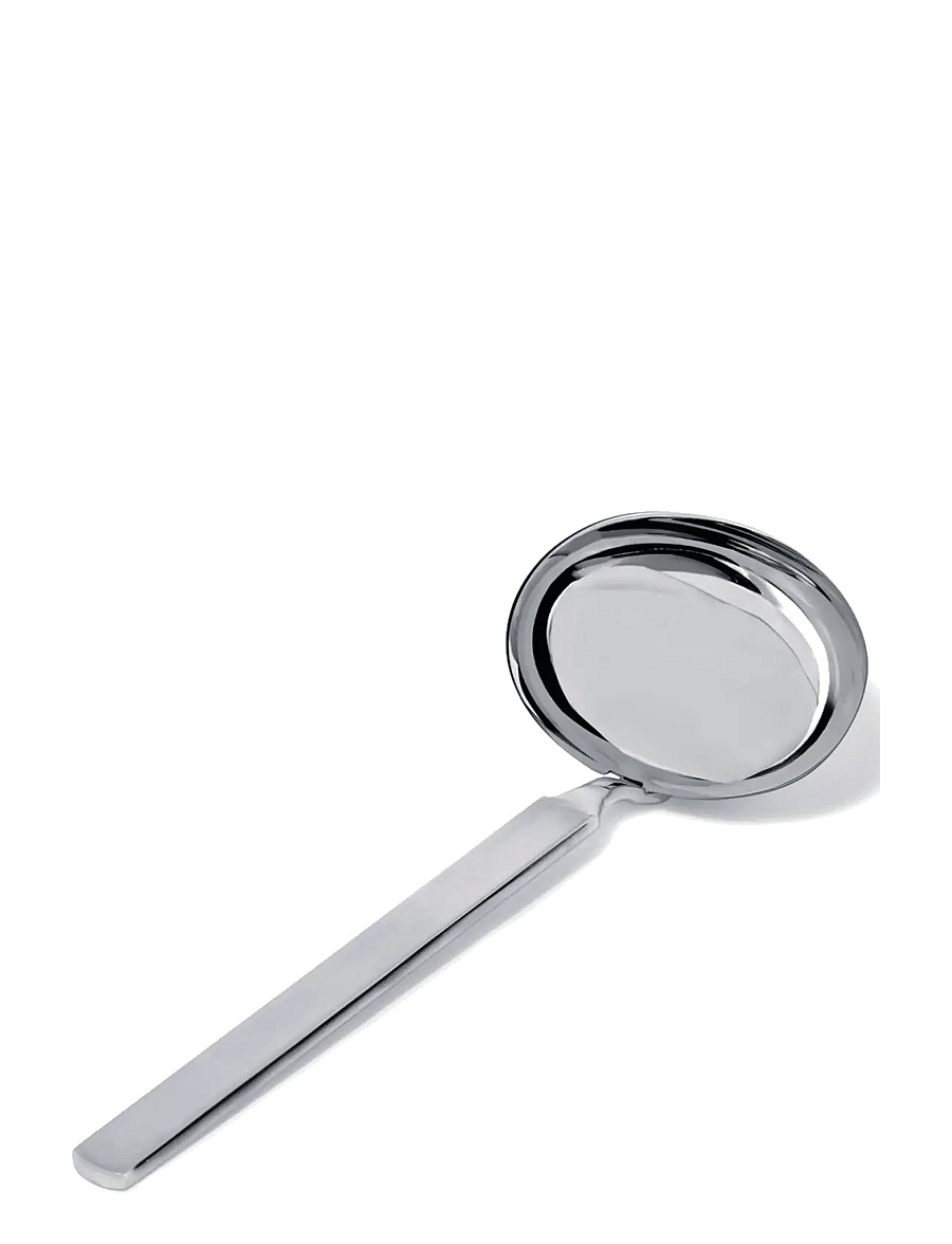 Alessi - Sauce spoon i 18/10 stainless steel mirror-polished med matte handtag - servierlöffel - steel - 1