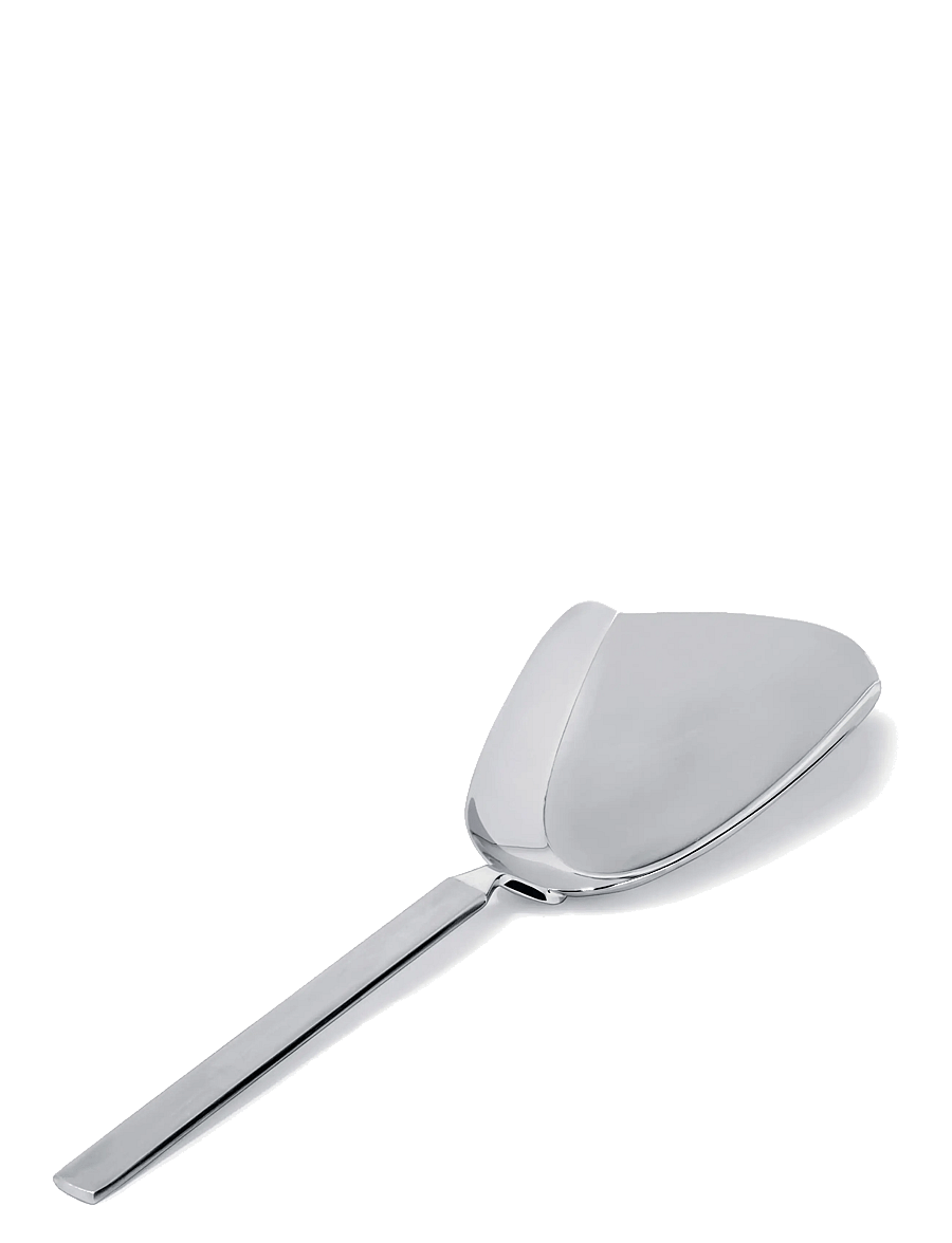 Alessi - Risotto spoon i 18/10 stainless steel mirror-polished med matte handtag - servierlöffel - steel - 1