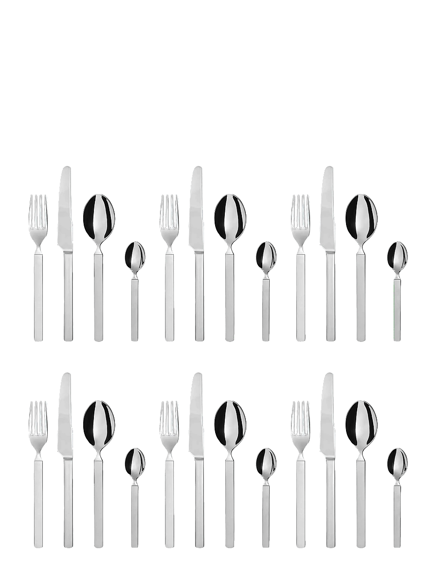 Alessi - Cutlery set with 6 spoons, forks, knives and coffee spoons - bestecksets - steel - 2
