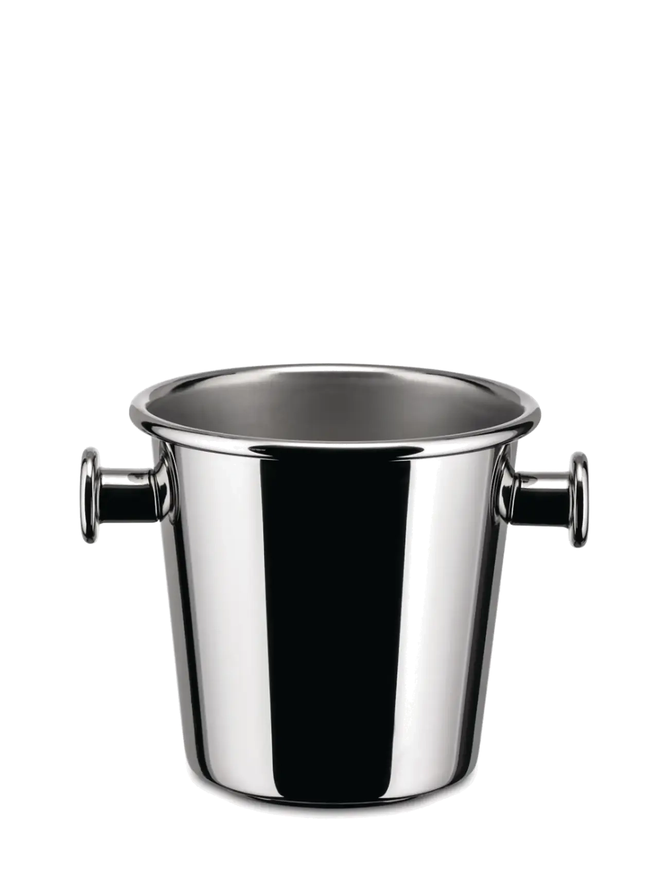 Alessi Ice Bucket With Handle And Grate In 18/10 Mirror-Polished Exterior, Mat Finish Interior, Flaskekøler, Sølv, Str: D14.5CM
