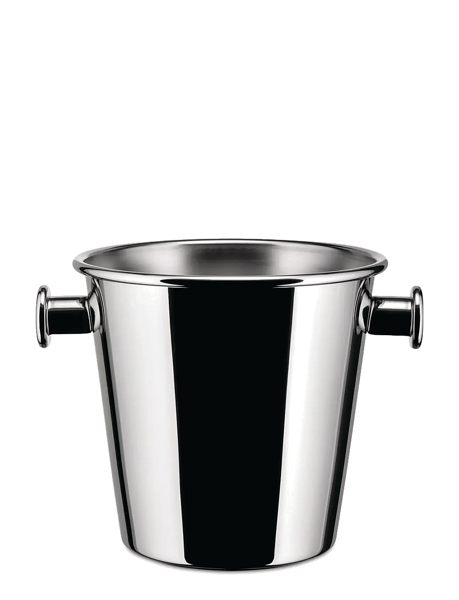 Alessi - Wine cooler with handle for two bottles of wine in 18/10 mirror-polished,matt finish interior - flaschenkühler - steel - 1