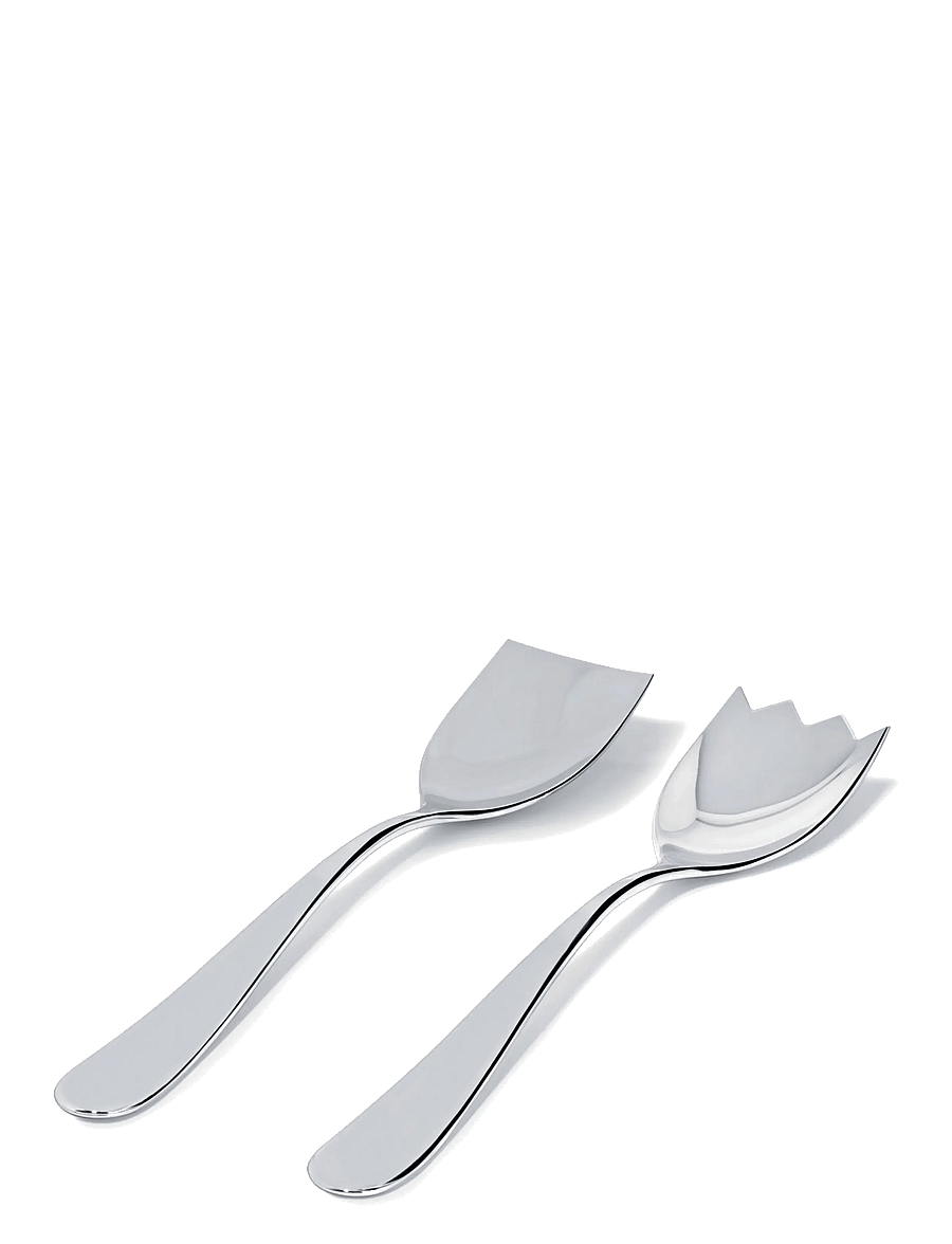 Alessi - Salad set i 18/10 stainless steel - salatilusikad - steel - 1