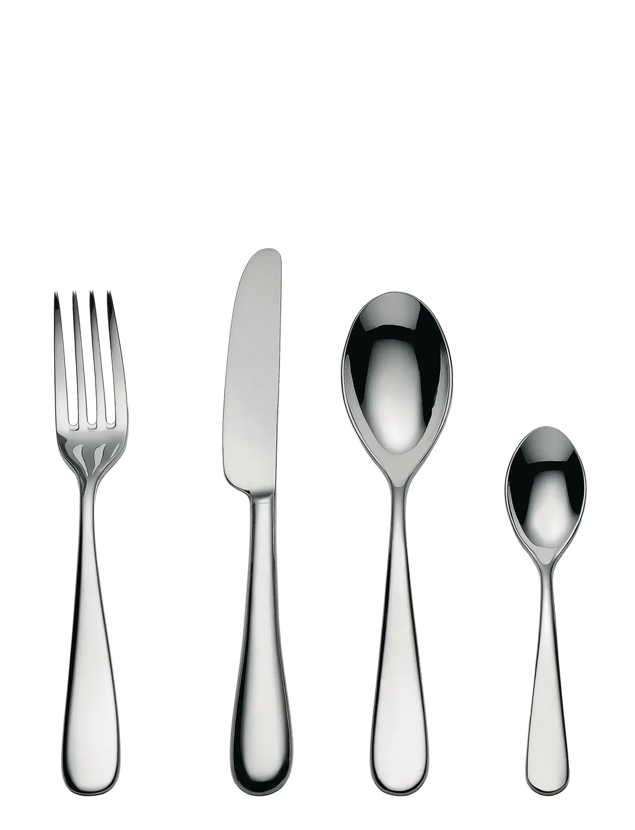 Alessi - Cutlery set with 6 spoons, forks, knives and coffee spoons - steel - 1