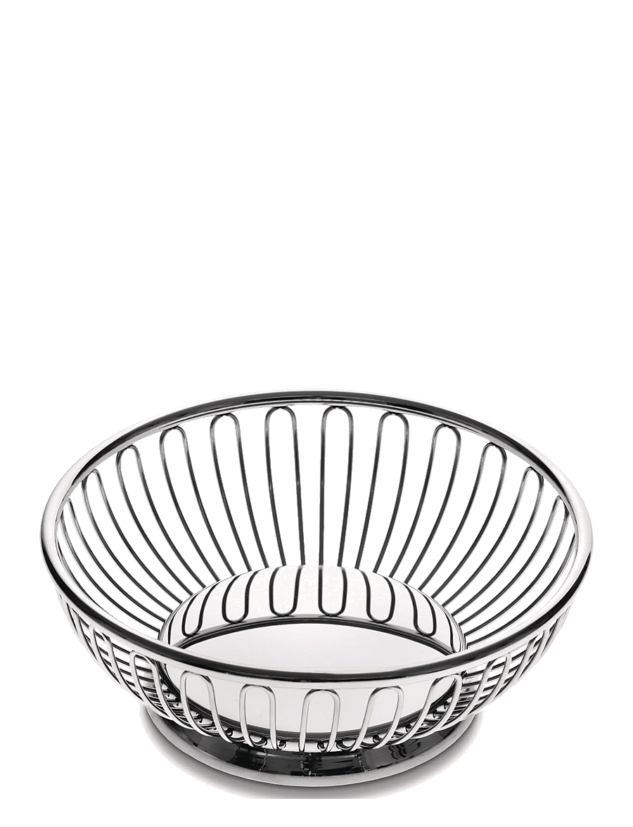 Alessi - Round wire basket i 18/10 stainless steel - puuviljakausid - steel - 1