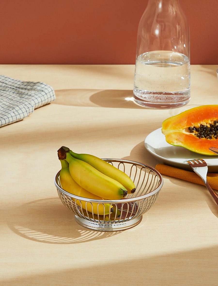 Alessi - Round wire basket i 18/10 stainless steel - puuviljakausid - steel - 4