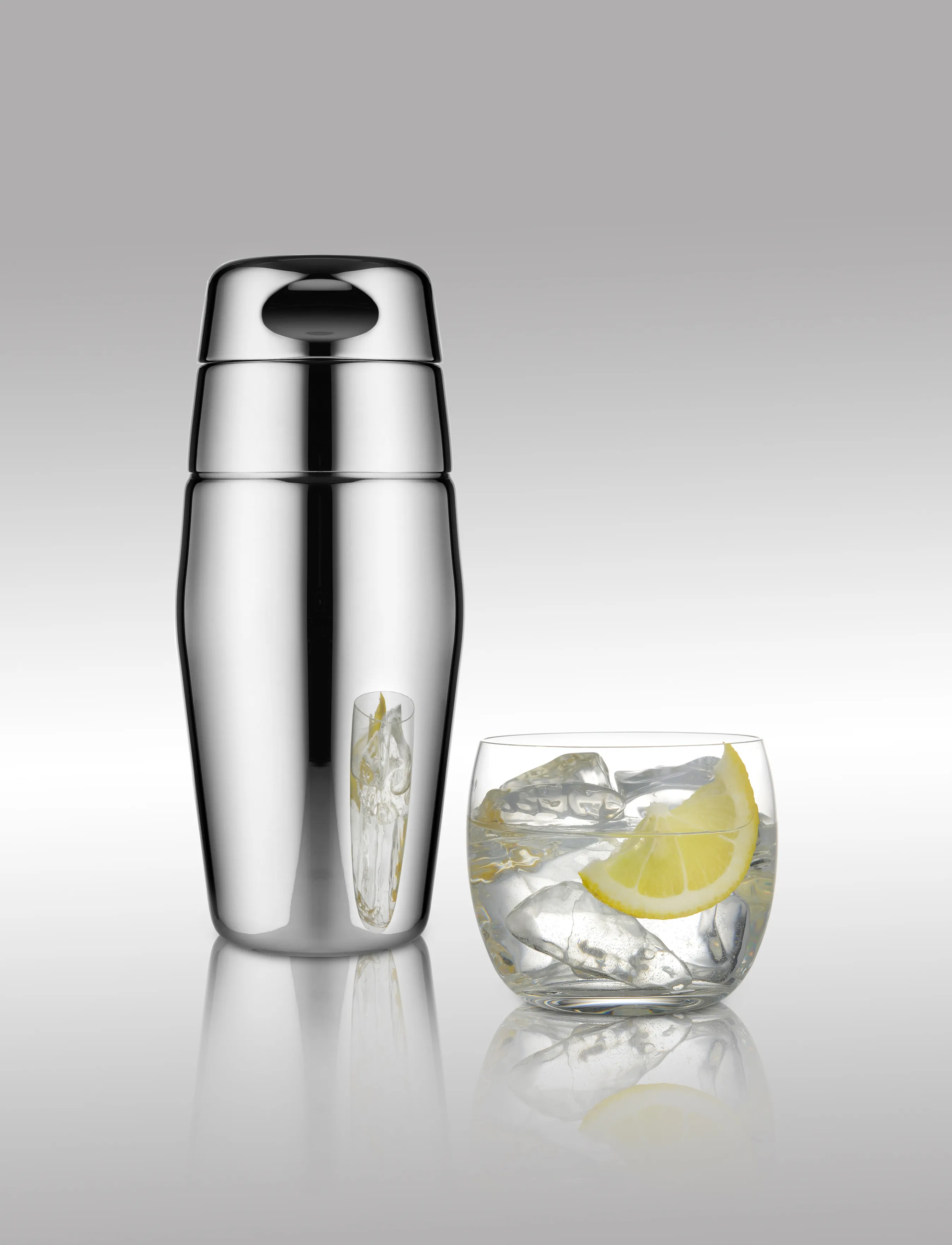 Alessi Cocktail Shaker I 18/10 Matte Stainless Steel, H16.5 cm, Silver, Tilbehør Til Drinks Og Barer > Shakere Og Cocktailredskaber, Unisex