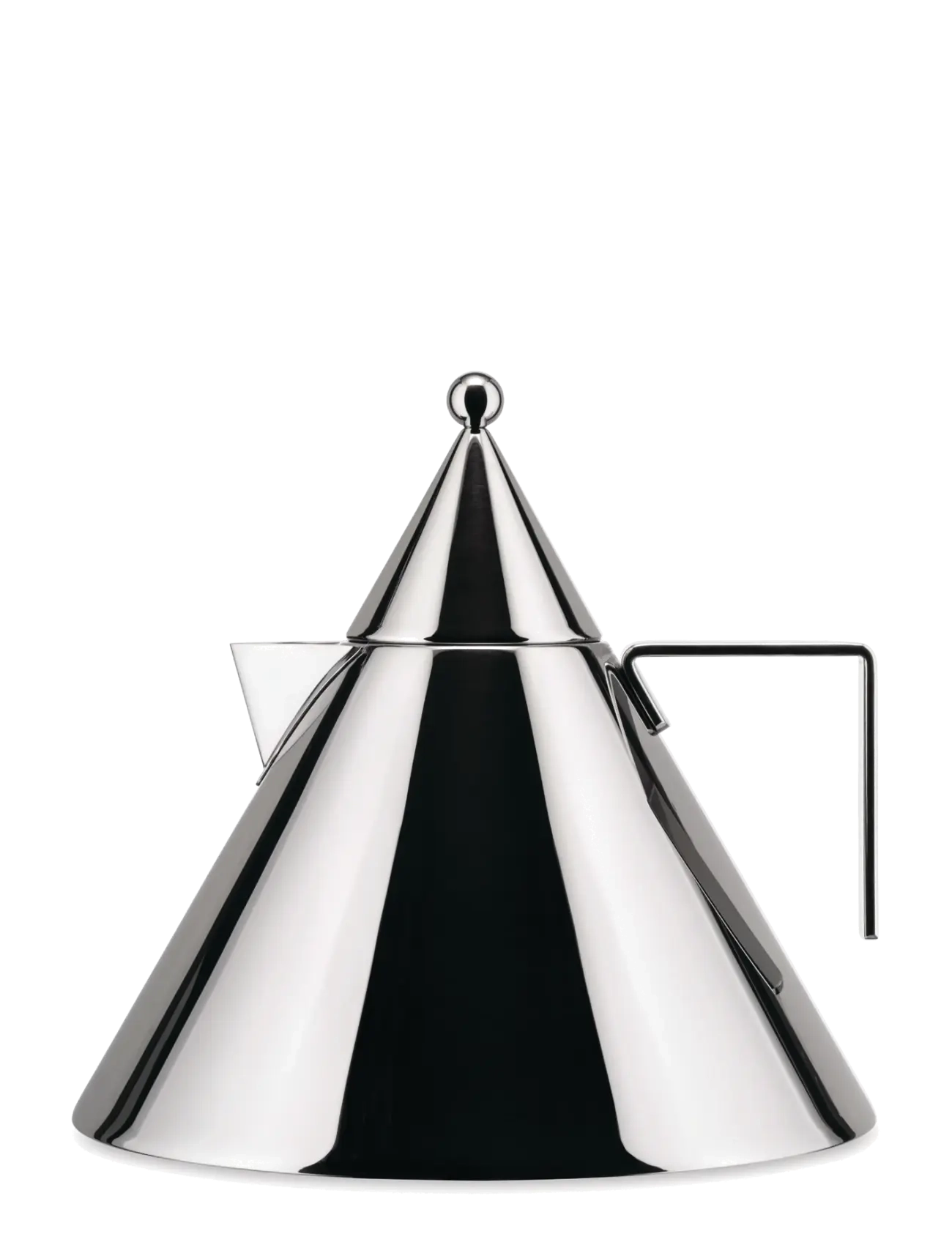 Alessi Il Conico Induction Kettle In 18/10 Stainless Steel, Kedel og vandkoger, Sølv, Str: D22CM