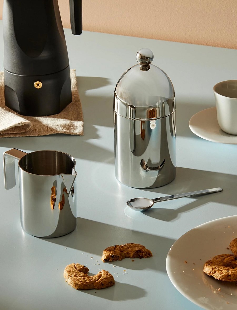 Alessi - Cream jug in 18/10 stainless steel, mirror-polished - piimakannud - steel - 0
