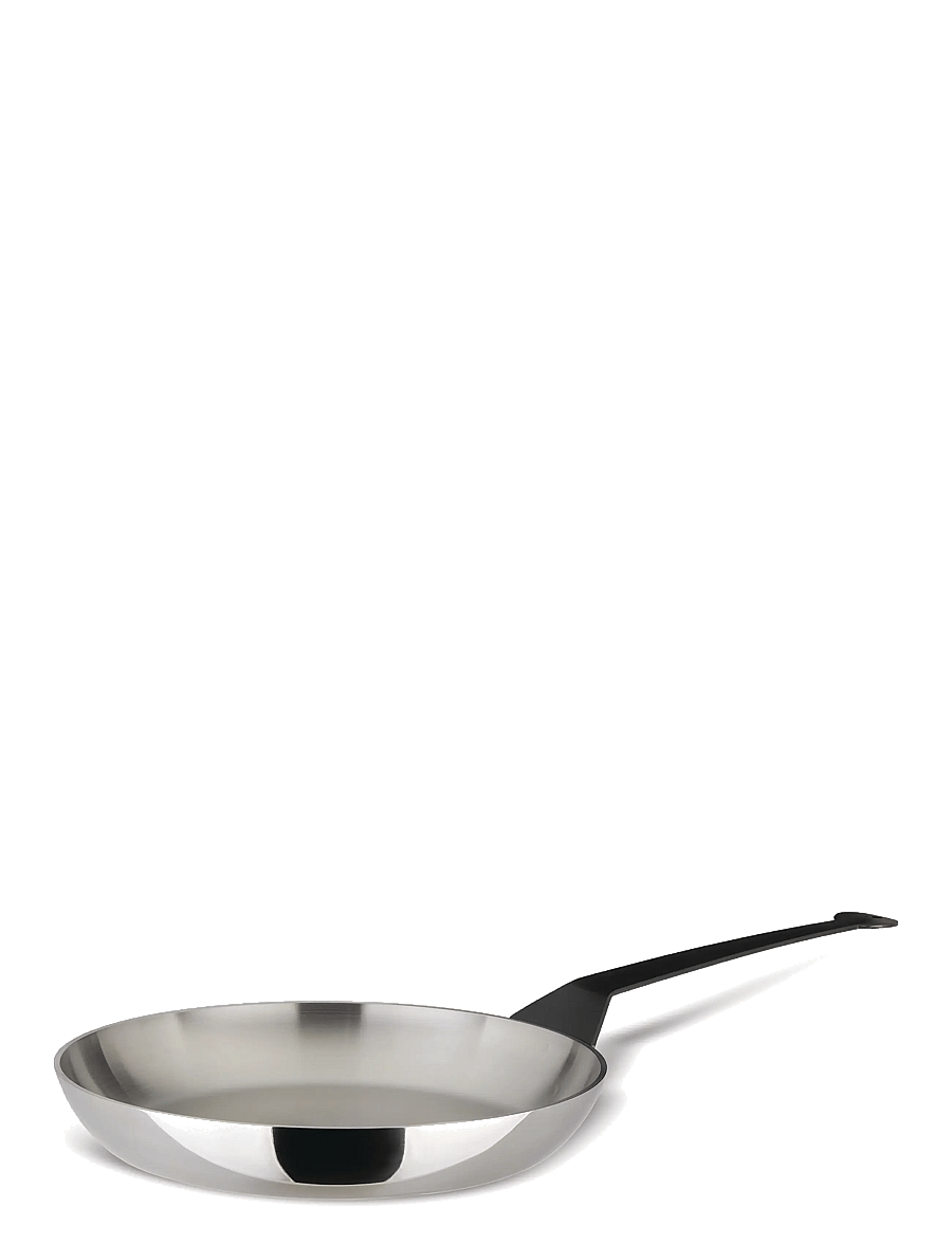 Alessi - Frying pan in multi-layer material (AISI 430, aluminum, 18/10 stainless steel) induction - bratpfannen - steel - 0