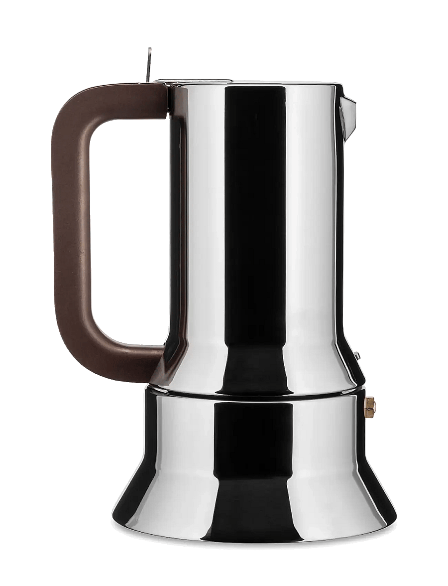 Alessi - Espresso maker in 18/10 Magnetic steel bottom suitable for induction cooking 6 cup - espressokannud - steel - 2