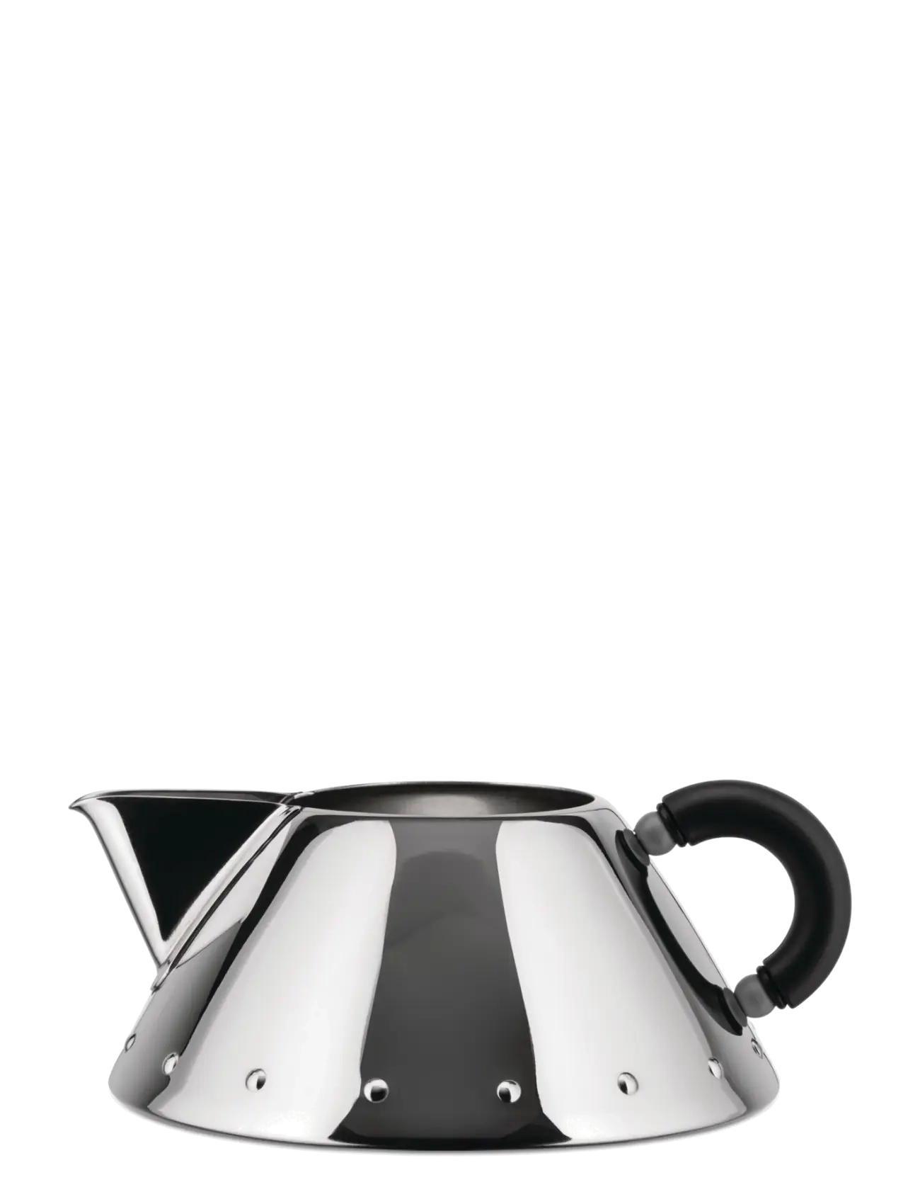 Alessi Cream Jug I 18/10 Polerat Stainless Steel Och Pa, Mælkekande, Sort, Str: D10.5CM