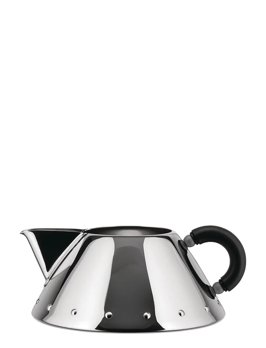 Alessi - Cream jug i 18/10 polerat stainless steel och PA - piimakannud - black - 1