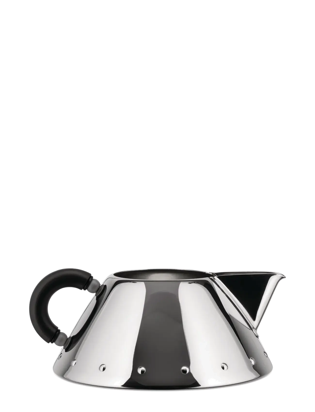 Alessi - Cream jug i 18/10 polerat stainless steel och PA - black - 2