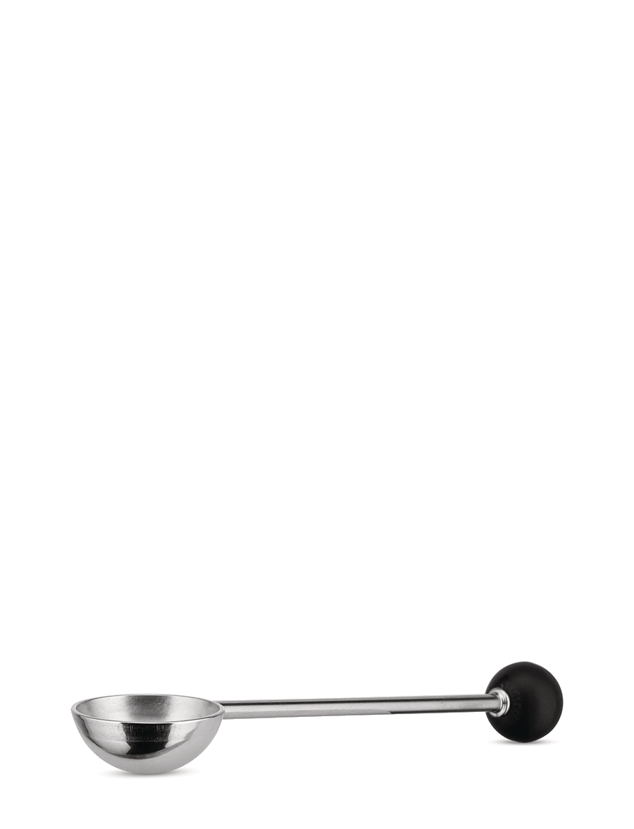 Alessi - Sugar bowl with spoon in 18/10 stainless steel and PA - zuckerschalen - black - 1