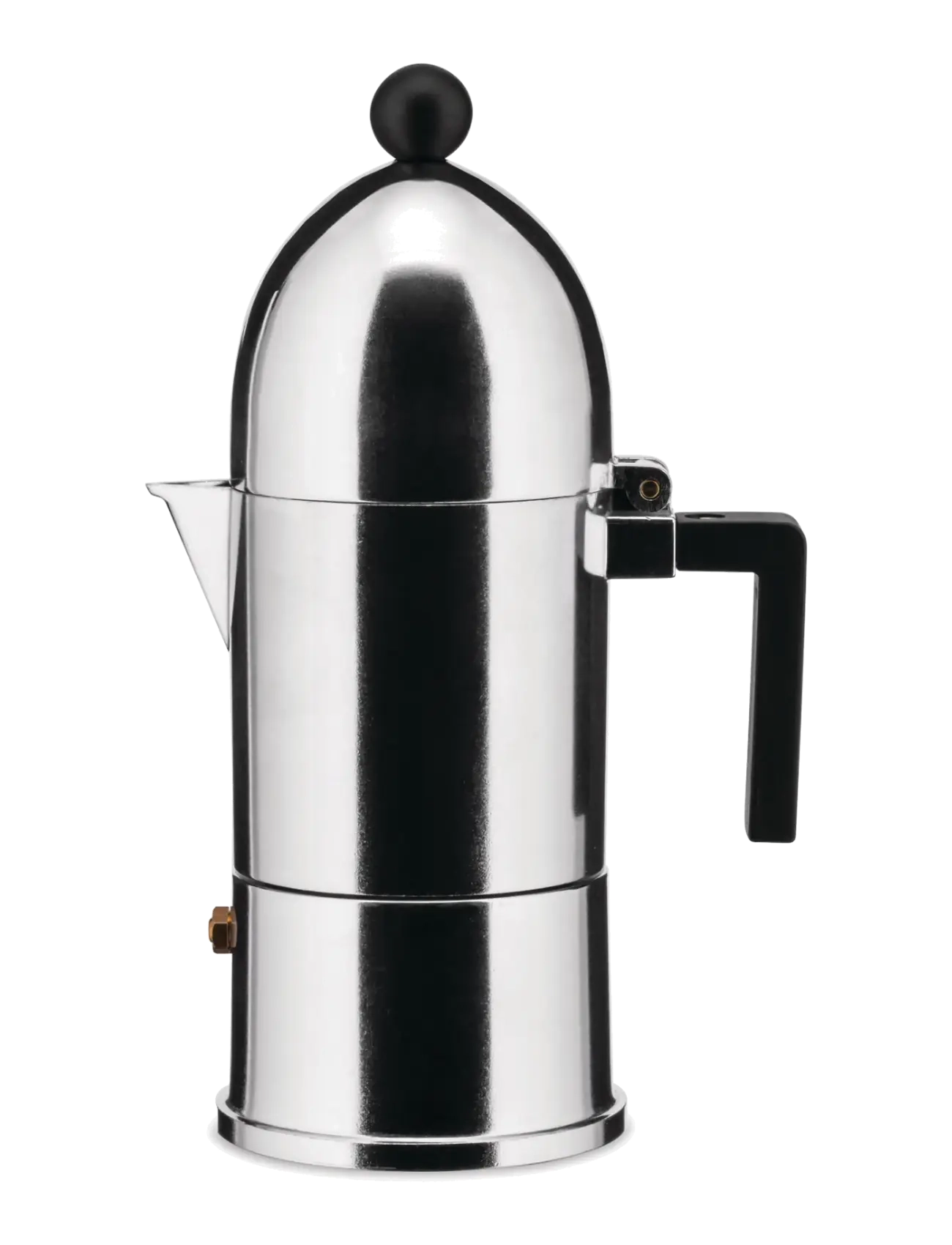 Alessi Coffee Maker La Cupola, Moka-gryde, Sort, Str: D8.6CM