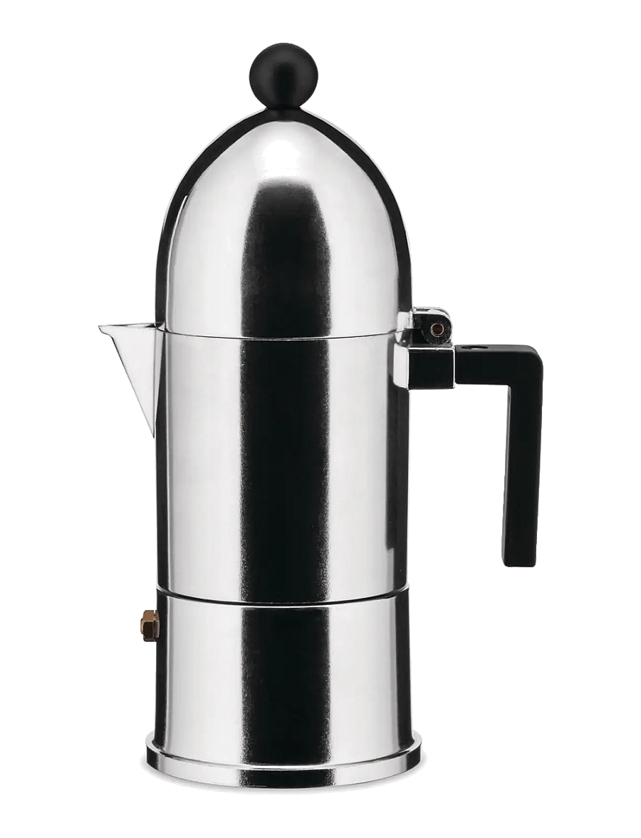 Alessi - coffee maker La Cupola - moka-töpfe - black - 1