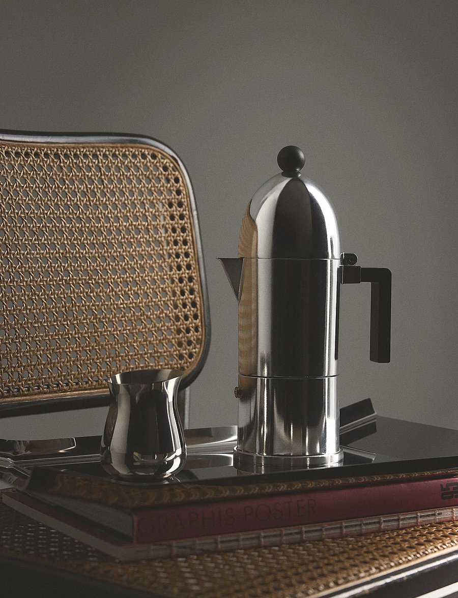 Alessi - coffee maker La Cupola - moka-töpfe - black - 0