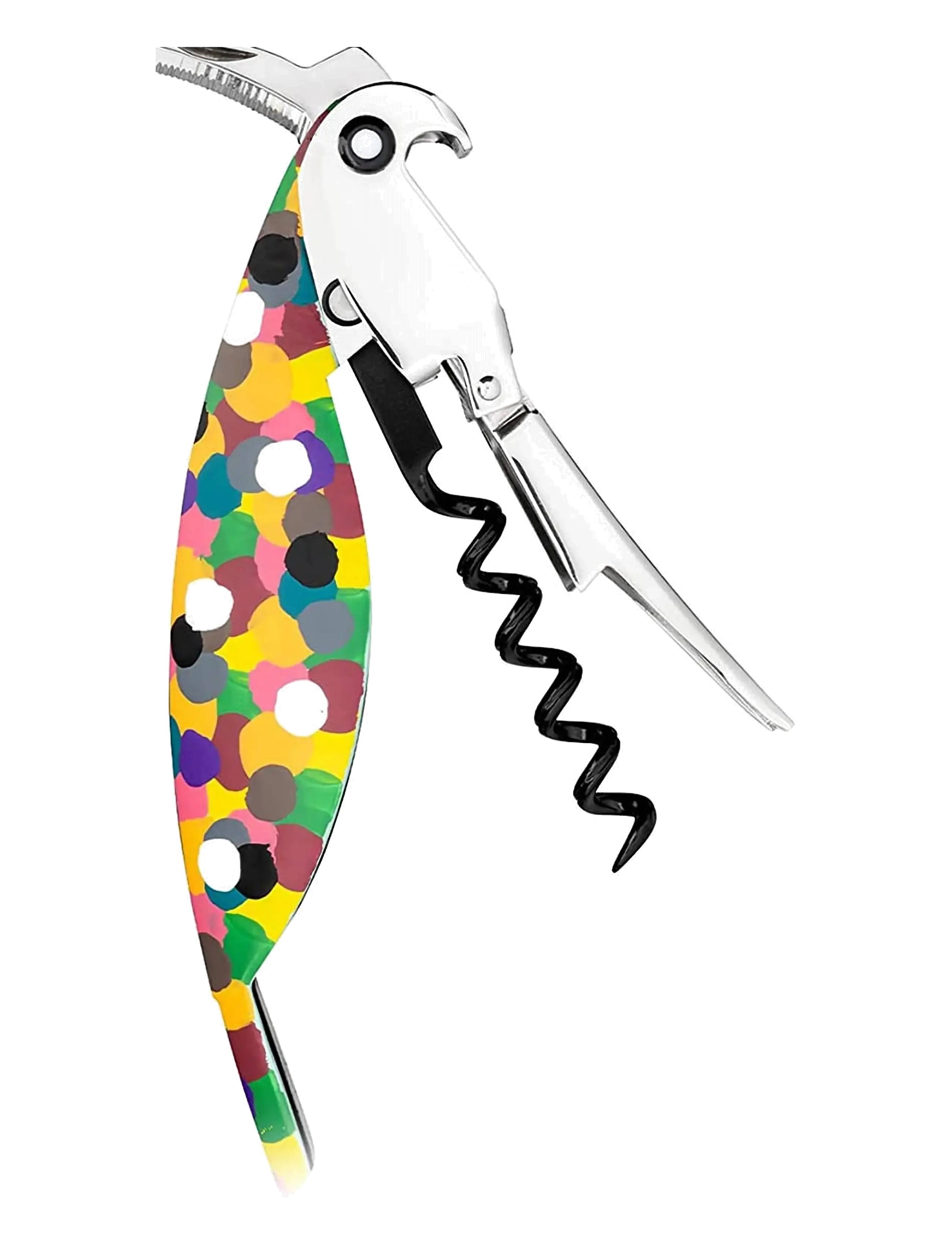 Alessi - Sommelier corkscrew in die-cast aluminum and PC Hand-decorated, "Proust" Licensed by Pulltaps - steel - 3