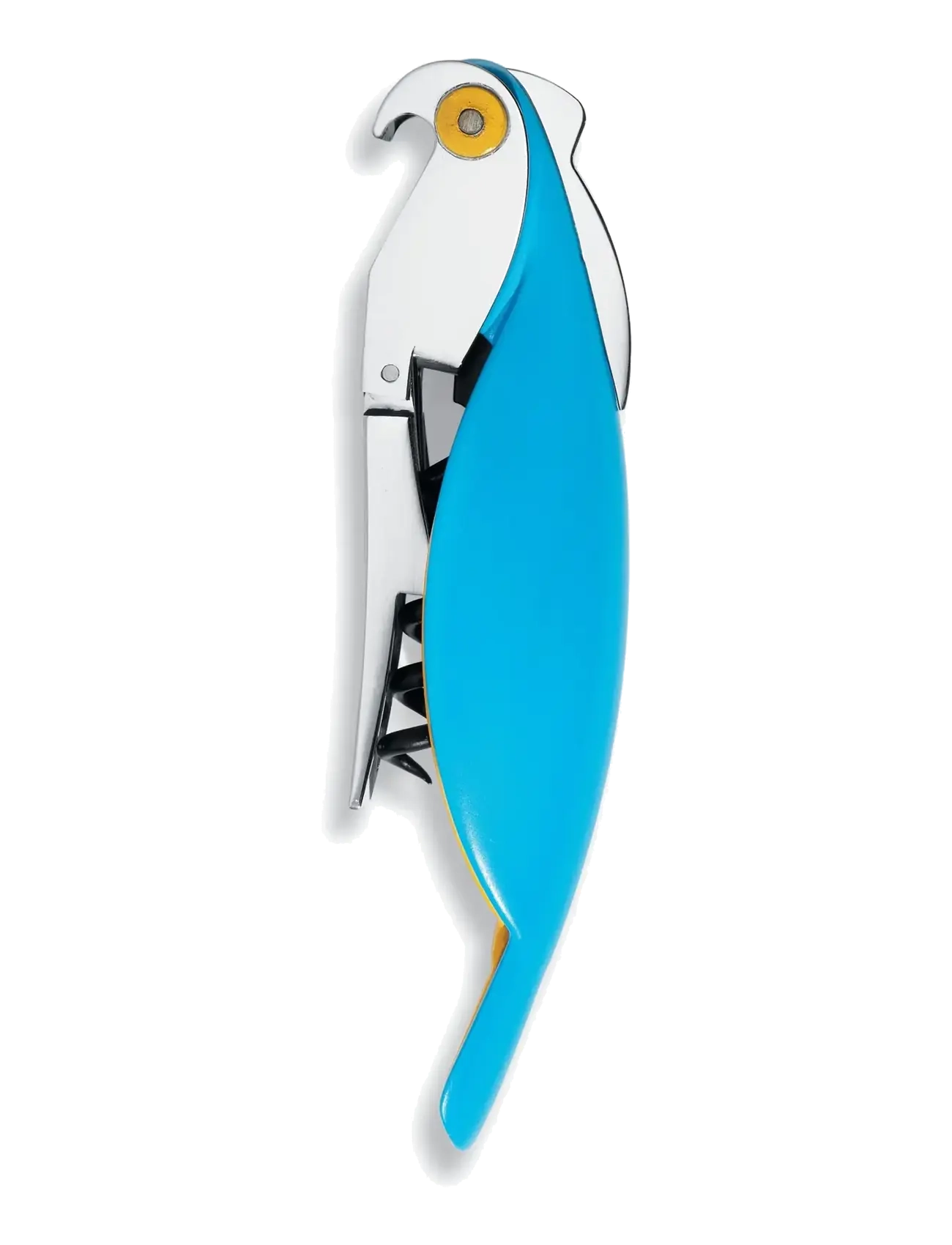 Alessi Sommelier Corkscrew In Die-Cast Aluminum And Pc, Light Blue Licensed By Pulltaps, Flaskeåbner og vinprop, Blå, Str: L:13CM