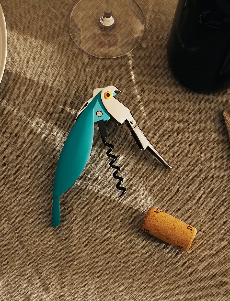 Alessi - Sommelier corkscrew in die-cast aluminum and PC, light blue Licensed by Pulltaps - flaschenöffner & weinverschlüsse - light blue - 4