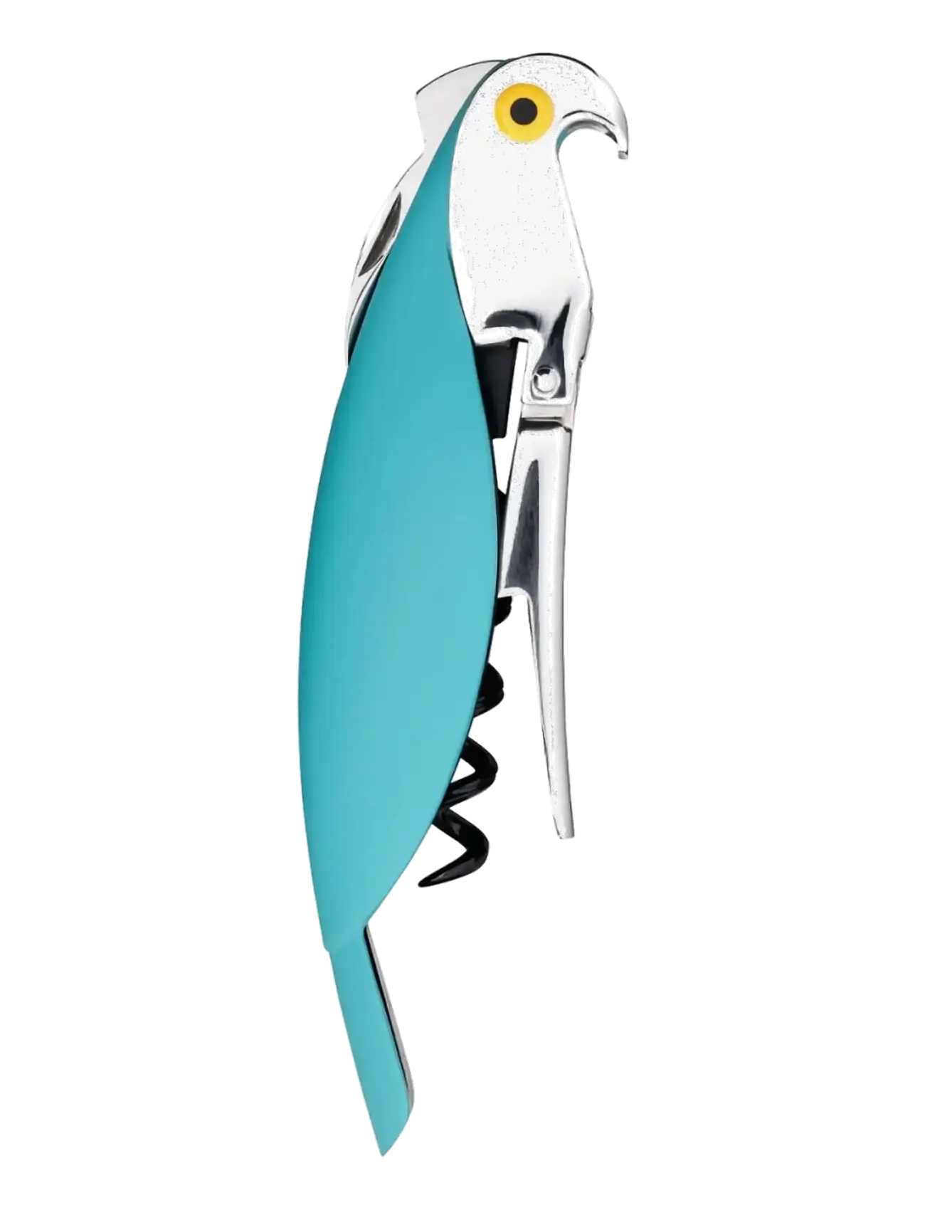 Alessi - Sommelier corkscrew in die-cast aluminum and PC, light blue Licensed by Pulltaps - light blue - 2