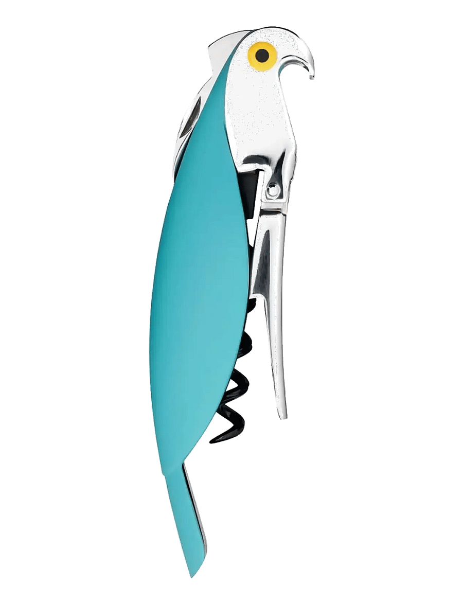 Alessi - Sommelier corkscrew in die-cast aluminum and PC, light blue Licensed by Pulltaps - flaschenöffner & weinverschlüsse - light blue - 2