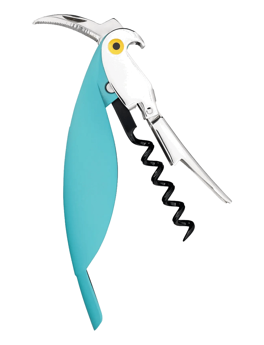 Alessi - Sommelier corkscrew in die-cast aluminum and PC, light blue Licensed by Pulltaps - flaschenöffner & weinverschlüsse - light blue - 3