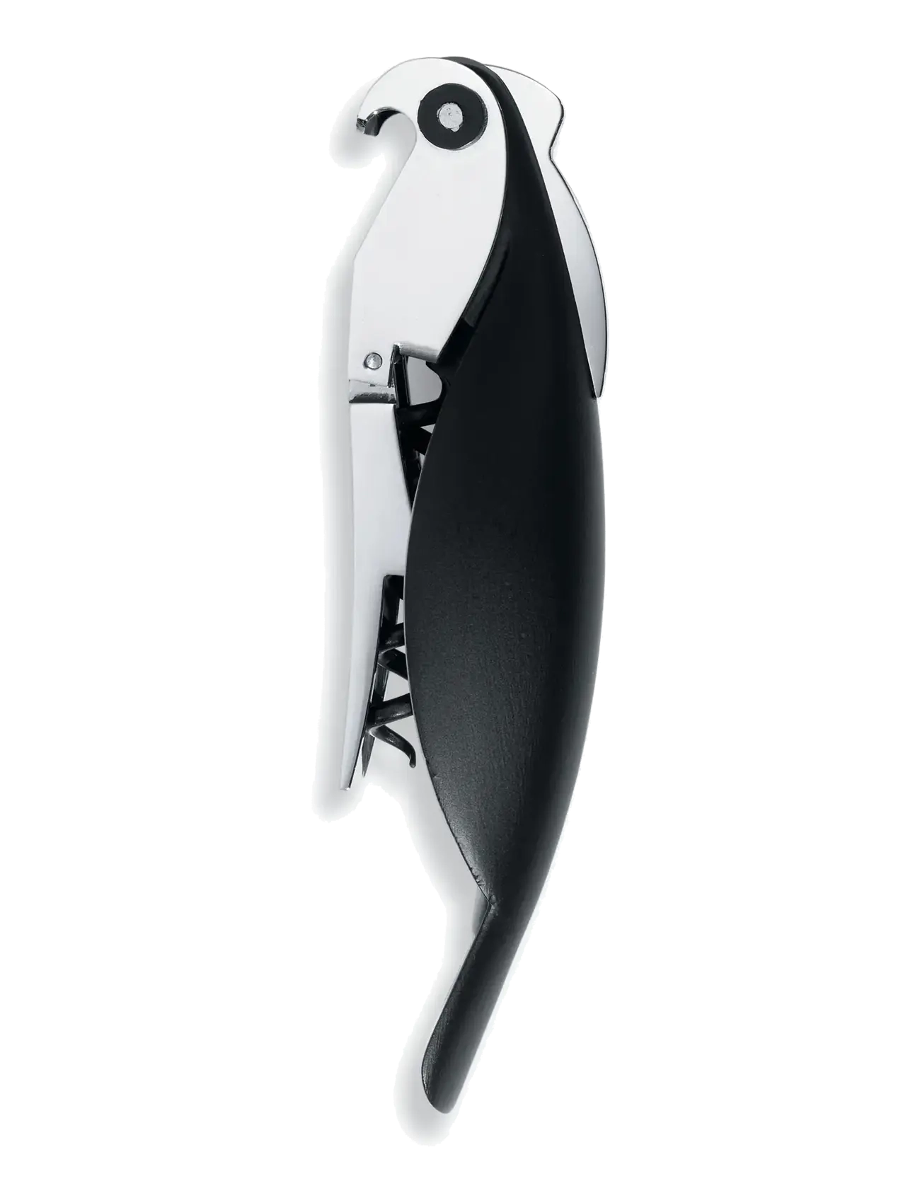 Alessi Sommelier Corkscrew In Die-Cast Aluminum And Pc, Black Licensed By Pulltaps, Flaskeåbner og vinprop, Sort, Str: L:13CM