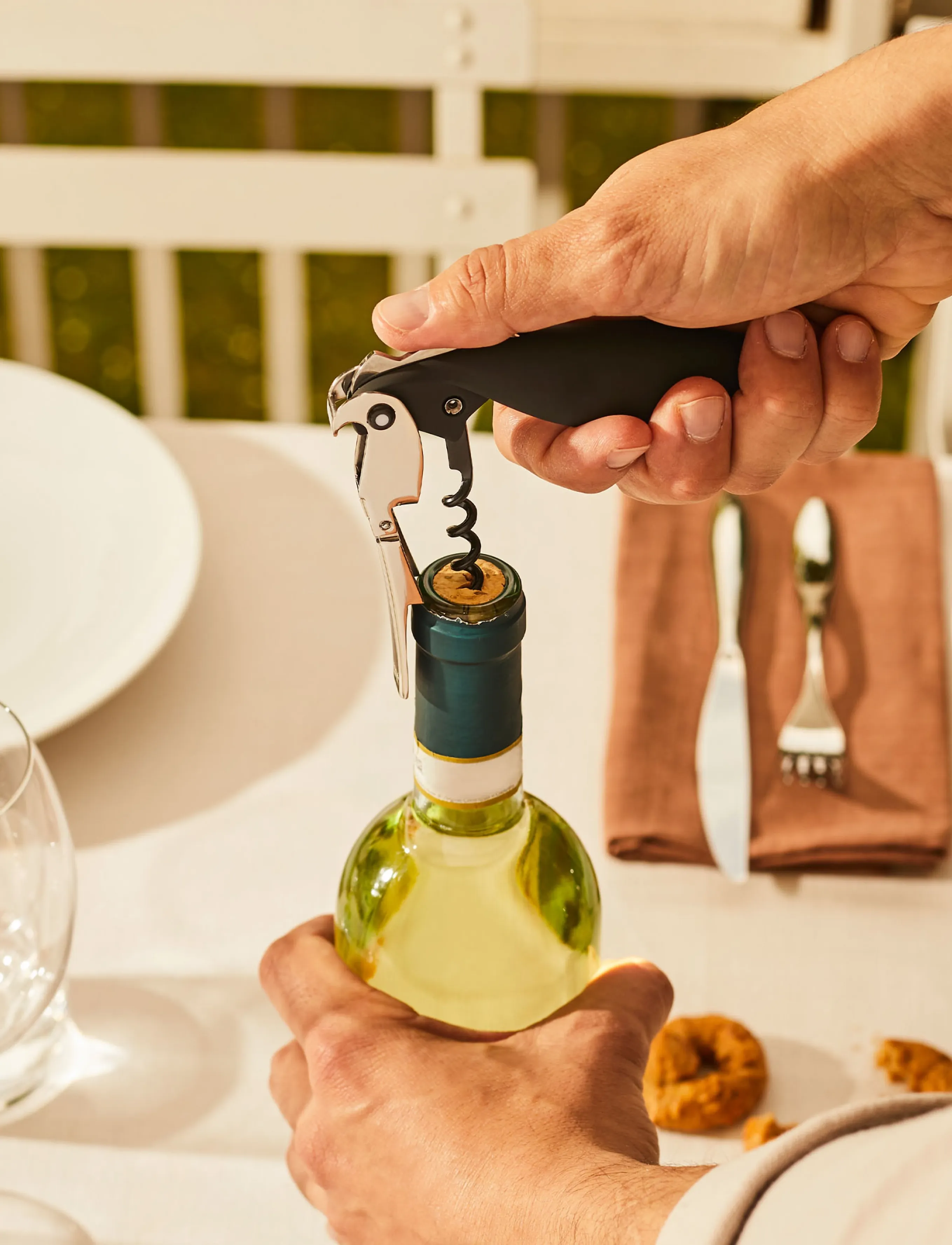 Alessi Sommelier Corkscrew In Die-Cast Aluminum And Pc, Black Licensed By Pulltaps, L:13 cm, Drink & Bar Accessories, Schwarz - Bottle Openers Wine St