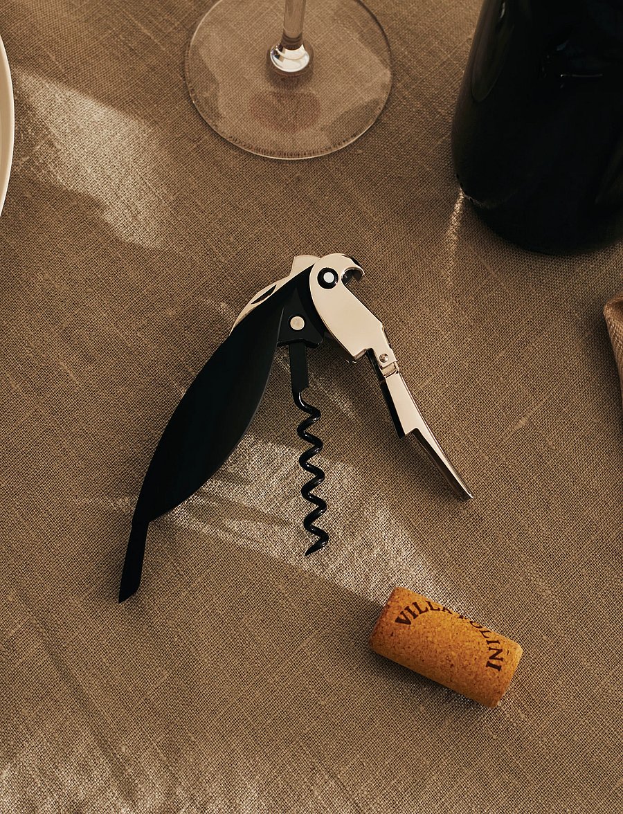 Alessi - Sommelier corkscrew in die-cast aluminum and PC, black Licensed by Pulltaps - ouvre-bouteilles et bouchons de vin - black - 4