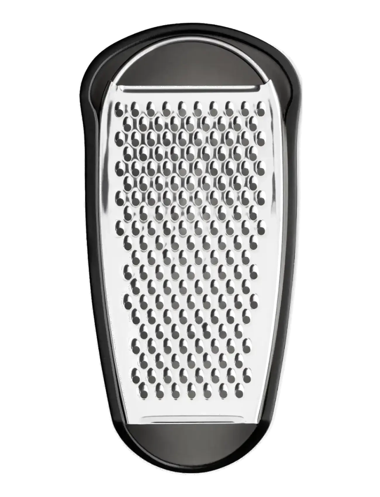 Alessi - Grater with cheese cup in thermoplastic, black and mirror-polished steel - black - 2