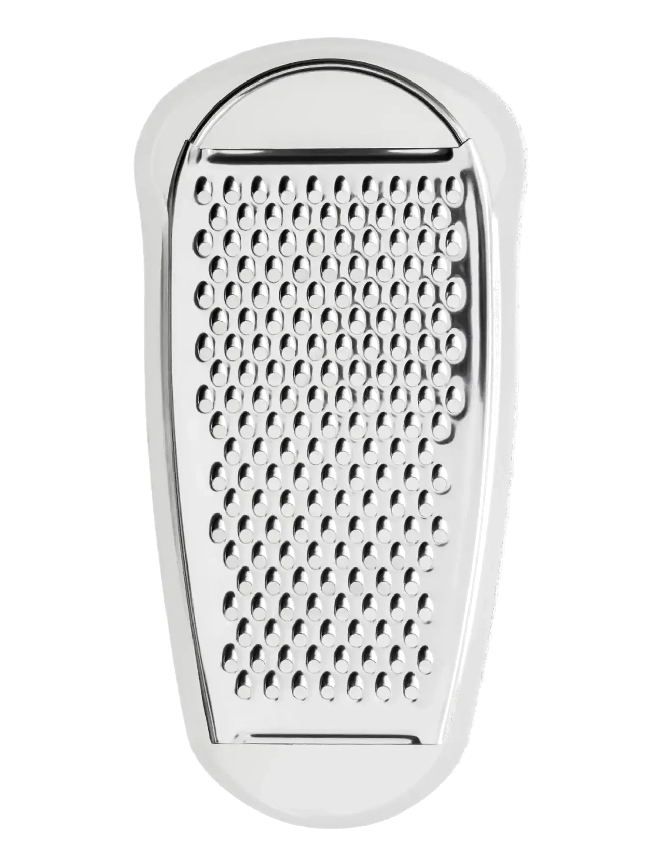 Alessi - Grater with cheese cup in thermoplastic, ice and mirror-polished steel - ice - 1