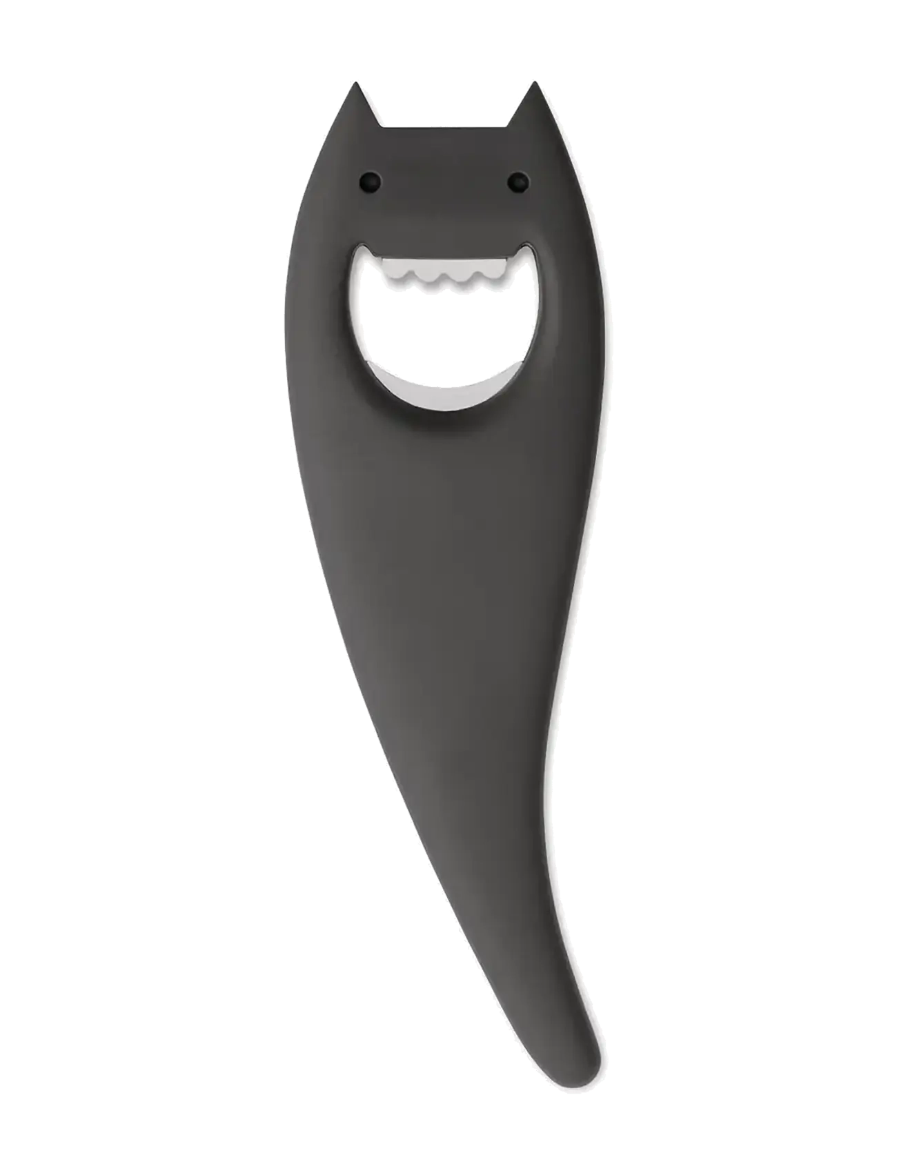 Alessi Bottle Opener In Thermoplastic, Anthracite, Flaskeåbner og vinprop, Grå, Str: W:5.5CM