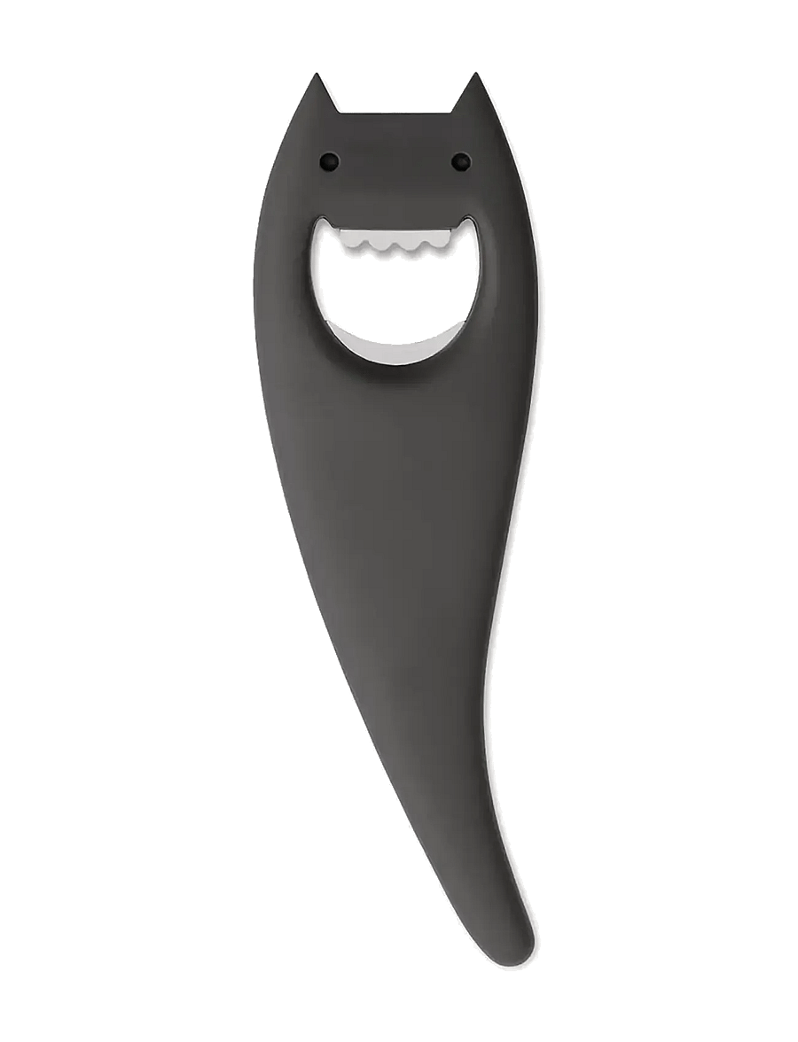 Alessi - Bottle opener in thermoplastic, anthracite - pudeliavajad ja -korgid - dark grey - 1